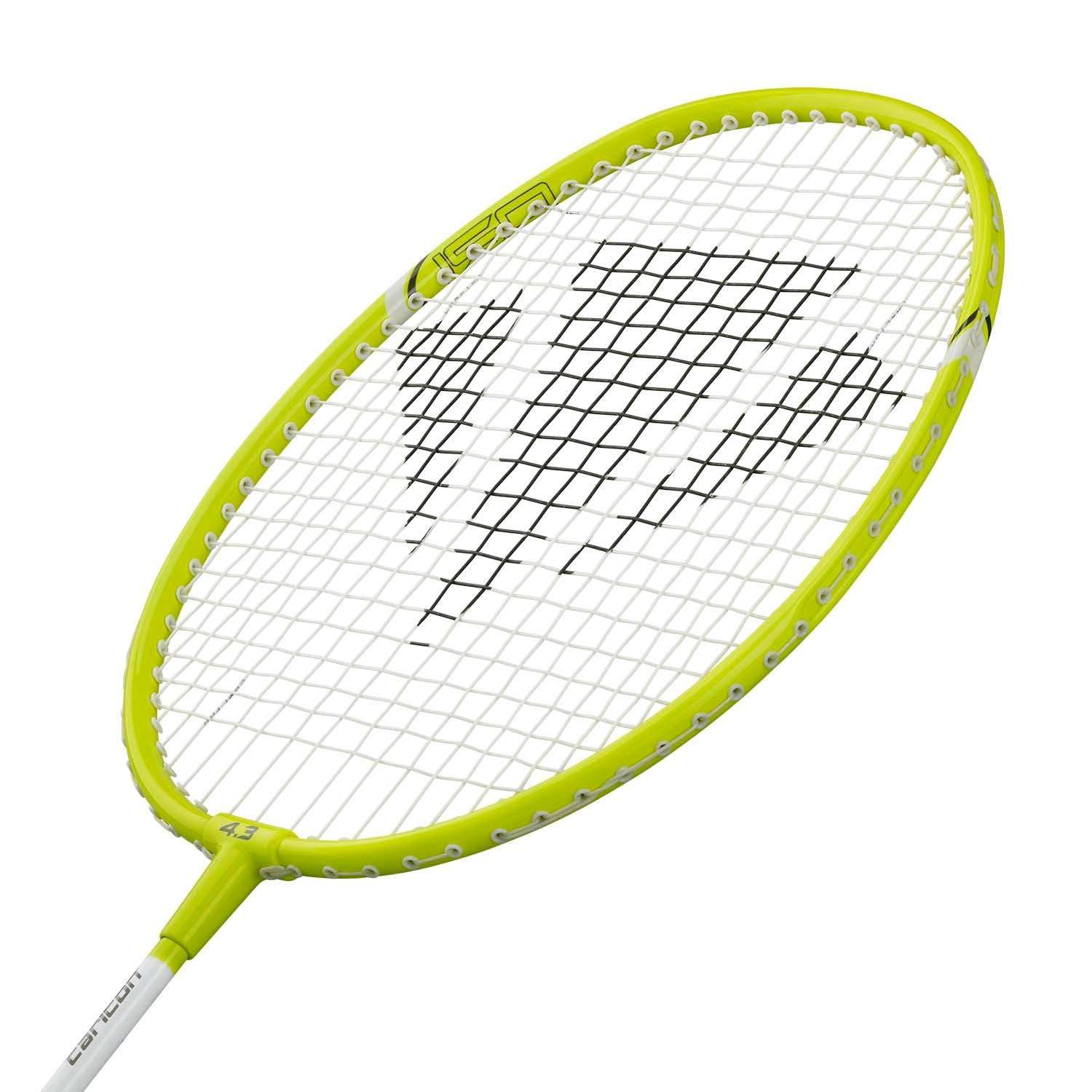 Carlton Mini-Blade ISO 4.3 Junior Badminton Racket – White/Yellow Badminton Rackets Carlton
