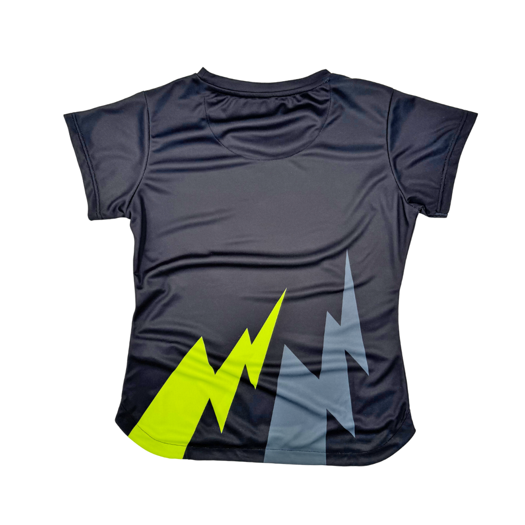 Aixo Bolt 3 Womens T Shirt - Black Clothing Aixo