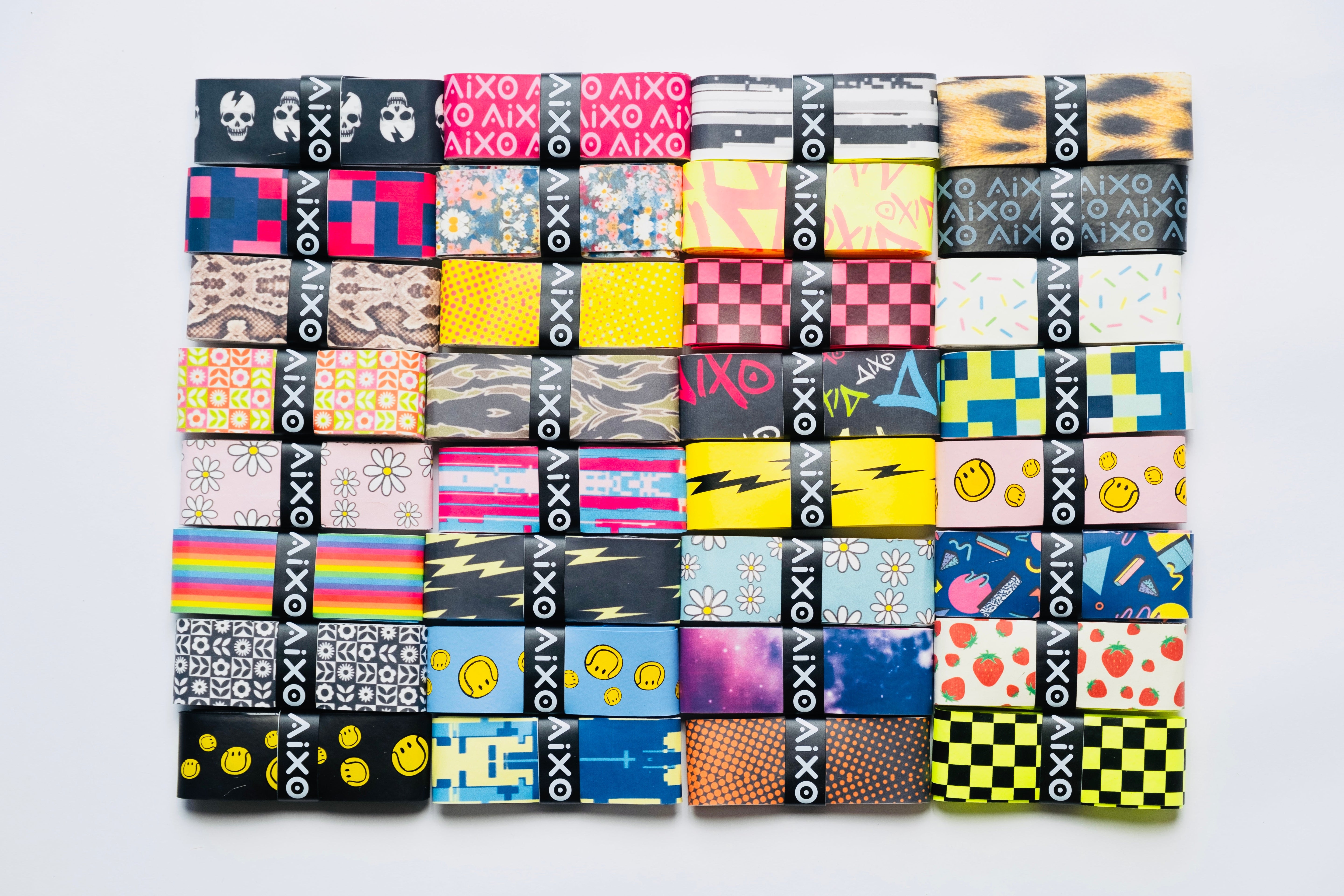 Aixo Tiger Camo Tacky Overgrip Overgrips Aixo