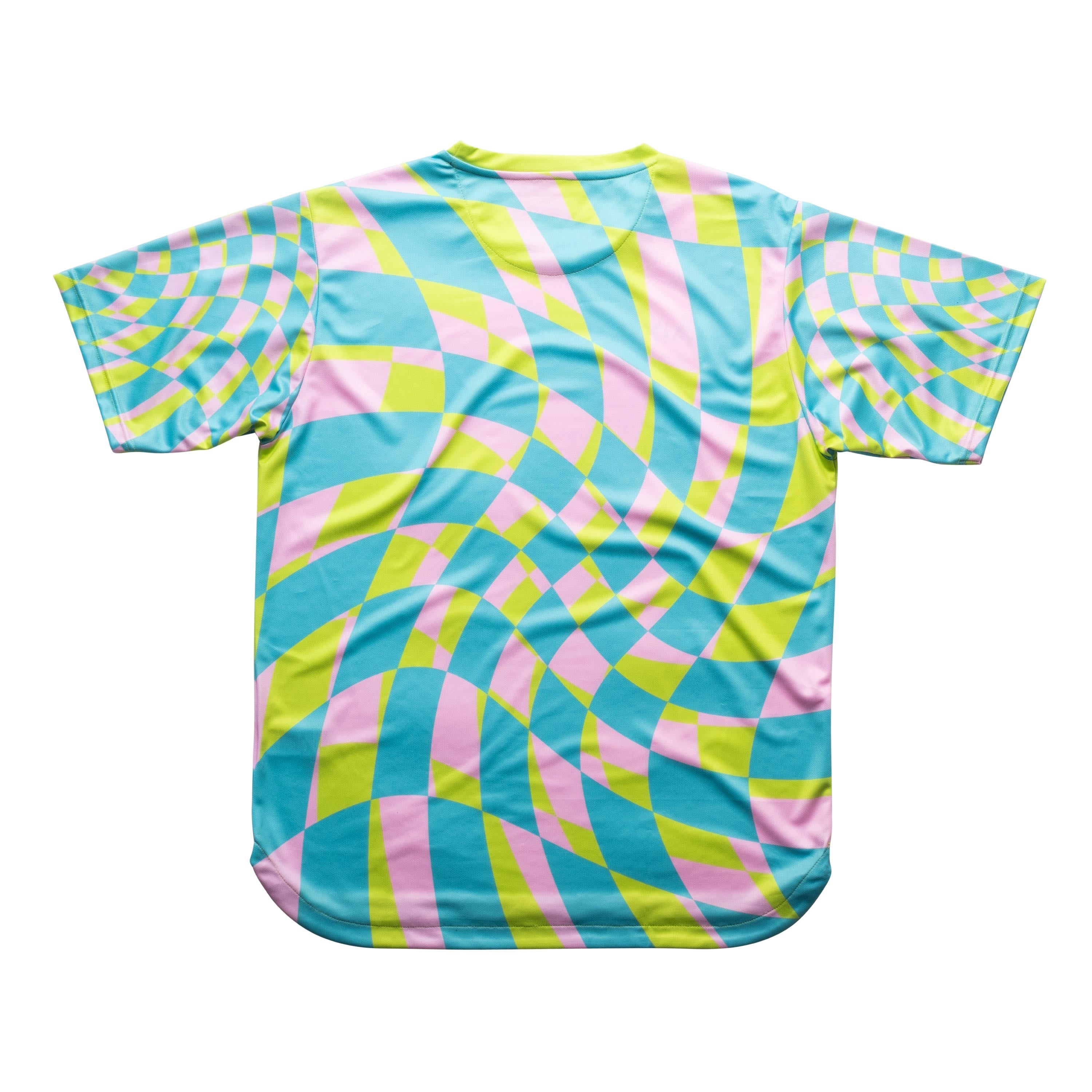 Aixo Checker Mens T Shirt Lime Check T Shirt Aixo