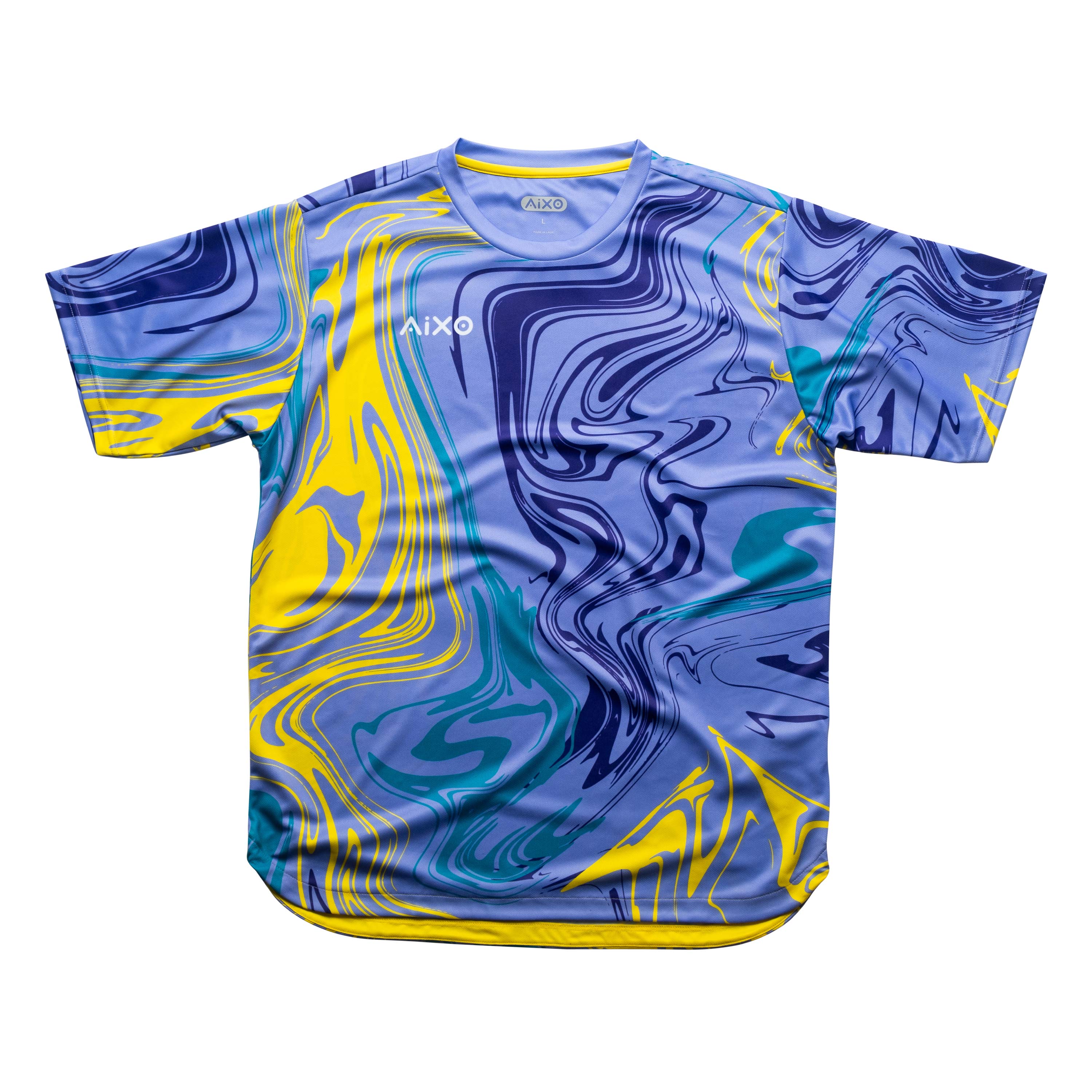 Aixo Chrome Mens T Shirt Graphite LILAC T Shirt Aixo