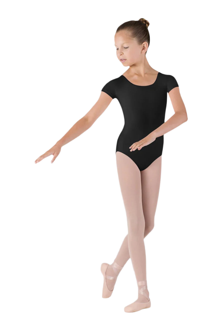 Bloch Dujour Cap Sleeve Leotard Junior - Black