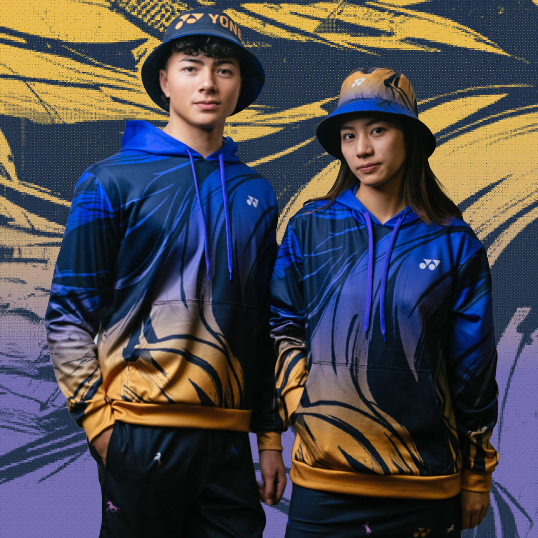 Pre-Order Yonex Imperial Charge – Unisex Overhead Hoodie (Celestial Purple / Pale Gold) Yonex CNY2026 Hood Sweat B Unisex Clothing Yonex