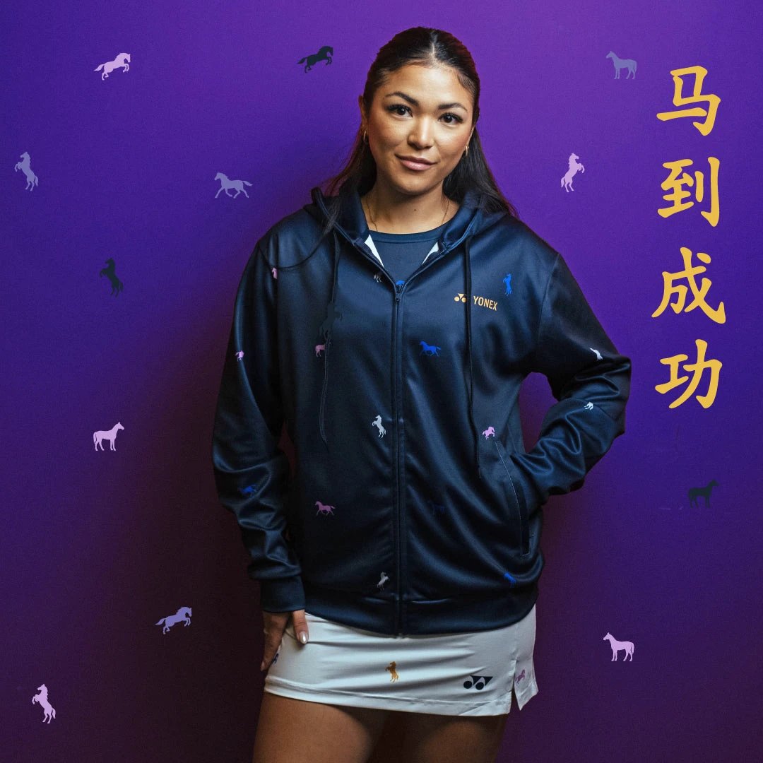 Yonex Night Rider – Unisex Zip Hoodie (Ink Blue) Yonex CNY2026 Zip Hood Sweat A Unisex Clothing Yonex
