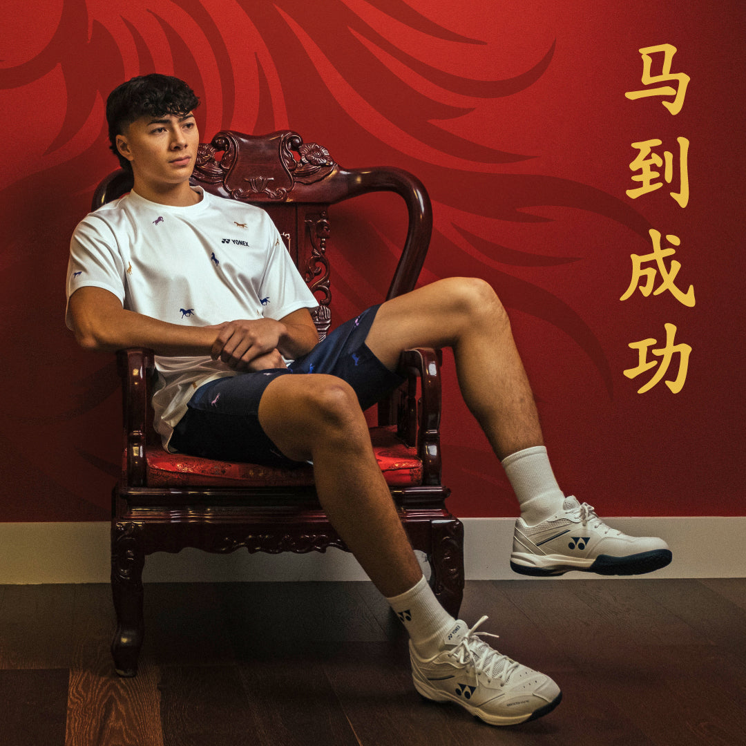 Yonex Festival Gallop – Men’s Performance Shirt (White) Yonex CNY2026 TT C Men Clothing Yonex