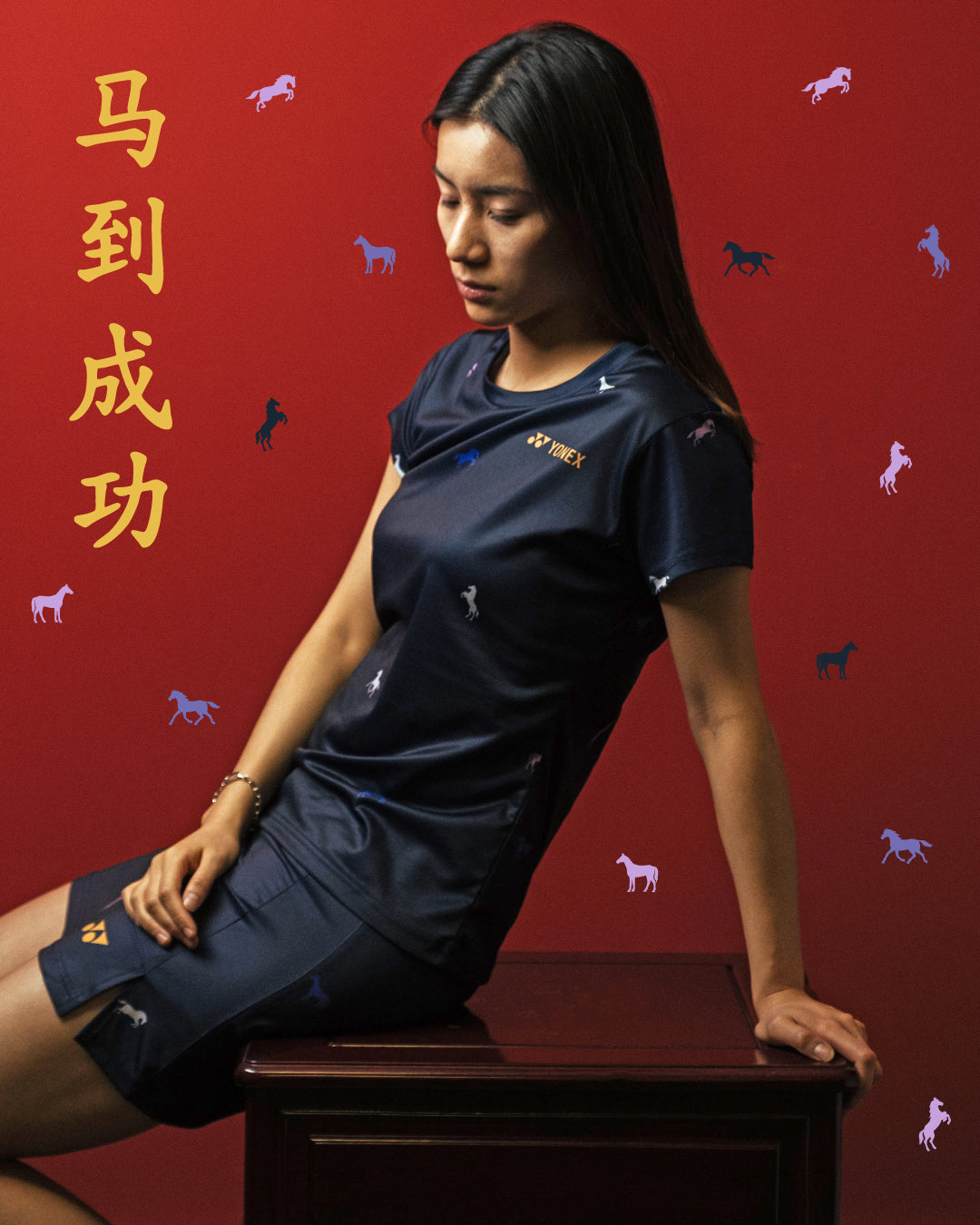 Pre-Order Yonex Midnight Grace – Women’s Performance Shirt (Ink Blue) Yonex CNY2026 TT C Women Clothing Yonex