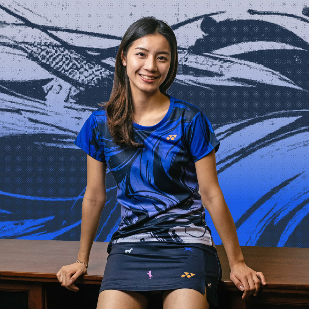 Pre-Order Yonex Heavenbound Grace – Women’s Performance Shirt (Celestial Purple / Cloud White) Yonex CNY2026 TT B Women Celestial Purple Cloud White Clothing Yonex