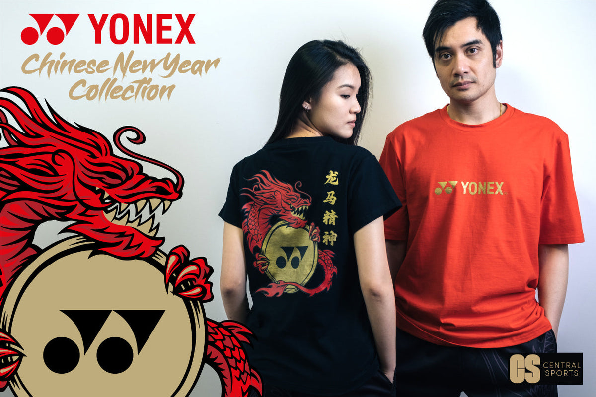 Yonex Red Dragon Cotton T-Shirt Unisex - Red (TSA) Clothing Yonex