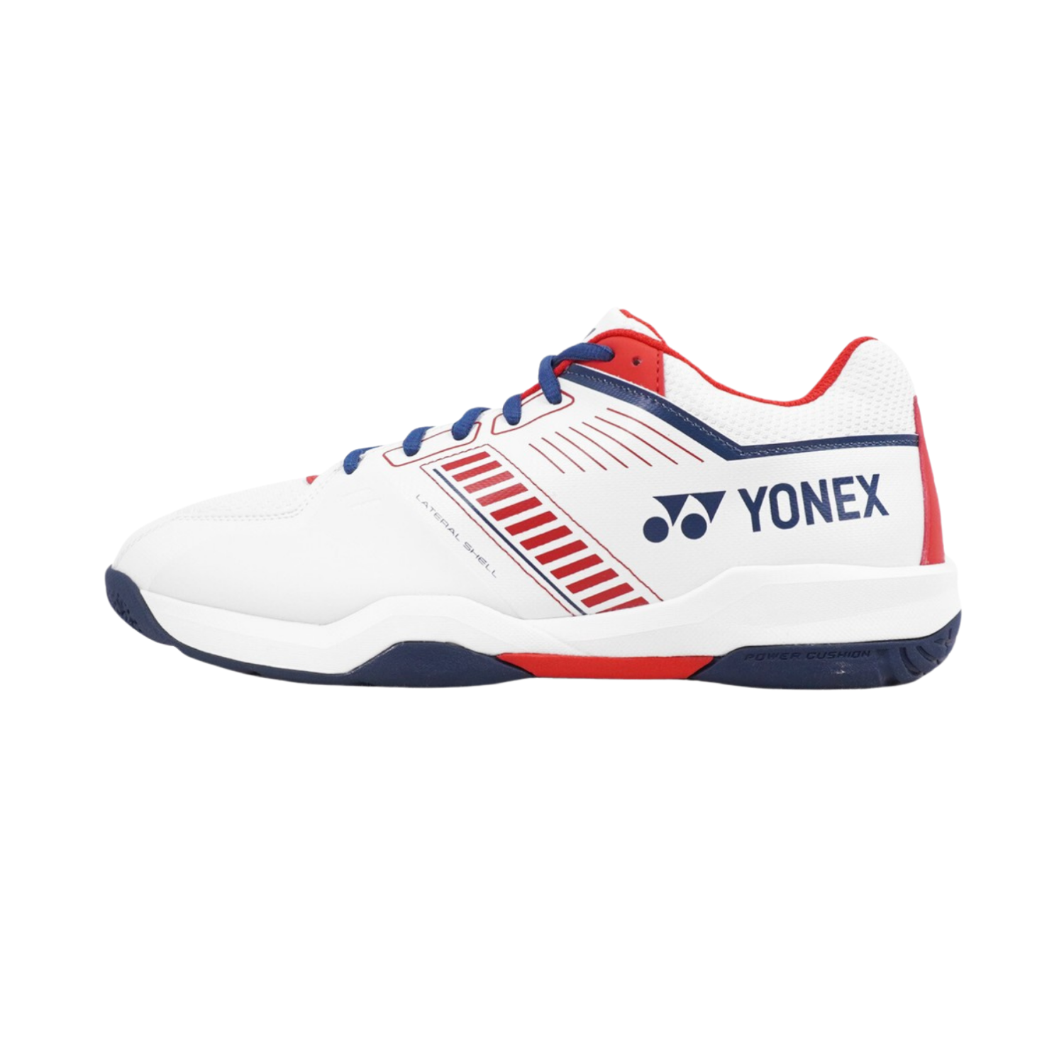 Yonex SHBSF1WEX PC Strider Flow Wide Badminton Shoes Men - White/Red White Red UK 7 Badminton Shoes Yonex