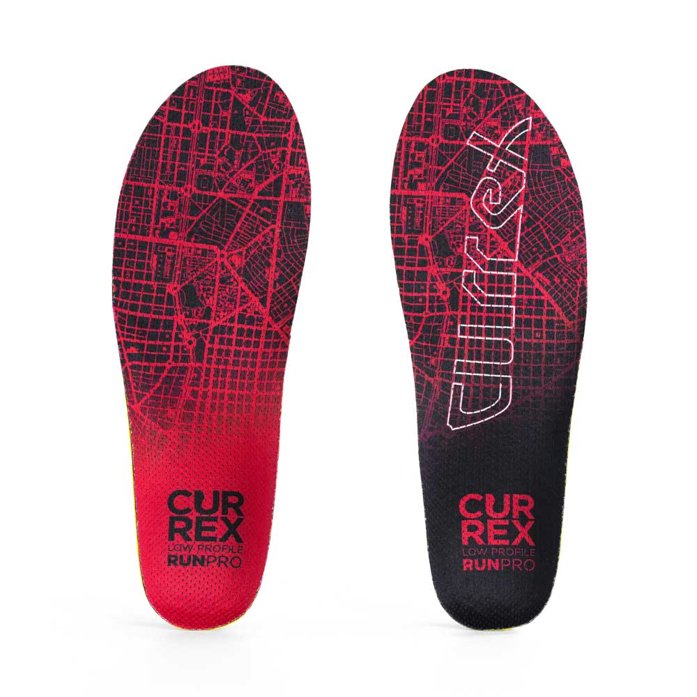 CURREX RunPro Low Profile Running Insoles - Red Insoles CURREX