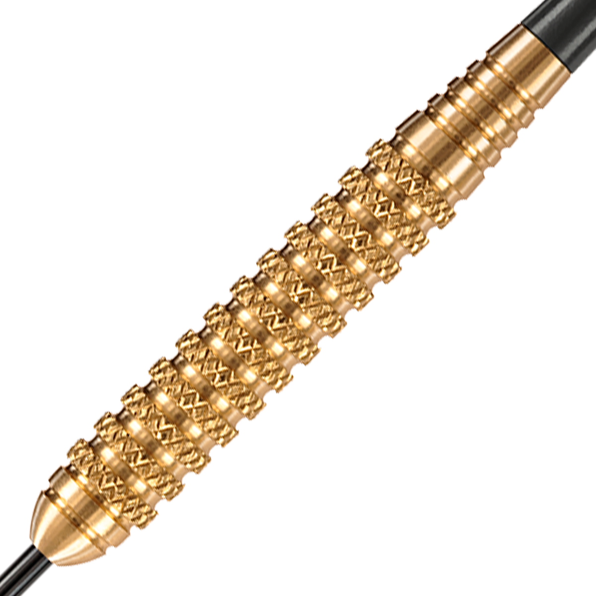 Harrows Club Brass Steel Tip Darts 24g, Yellow, back view