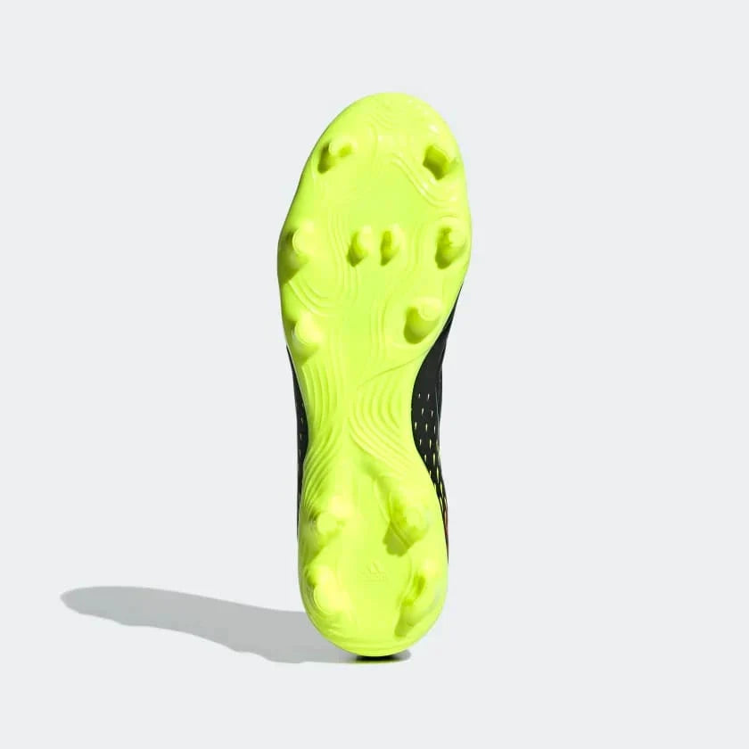 Adidas Copa Sense.3 FG Football Boots Men – Core Black / Bright Cyan / Team Solar Yellow shoes Adidas