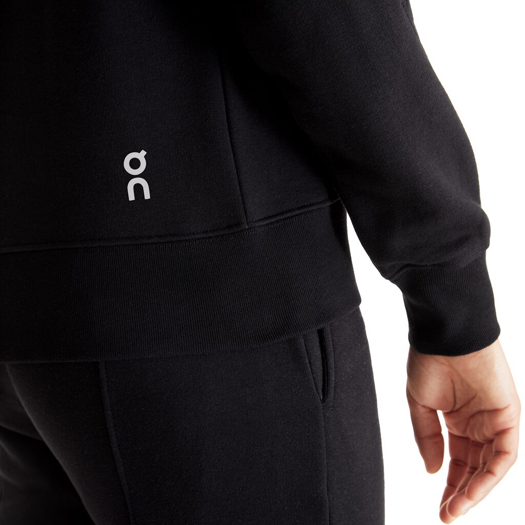 On Club Crew Women Black Clothing On Running