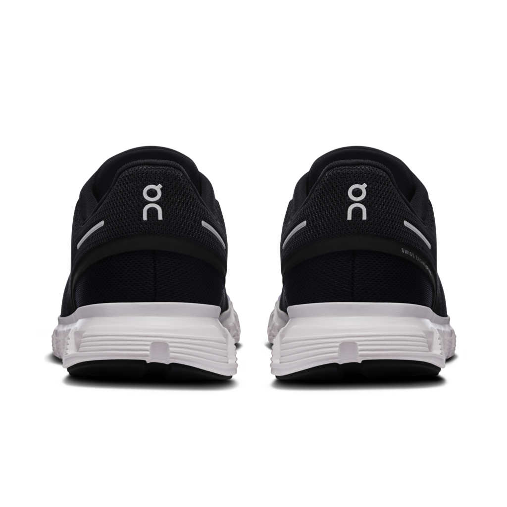 On Cloud 6 Running Shoes Women - Black/White Running Shoes On Running