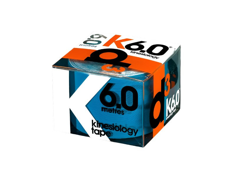 D3 K6.0 Kinesiology Tape (Electric Blue), back view