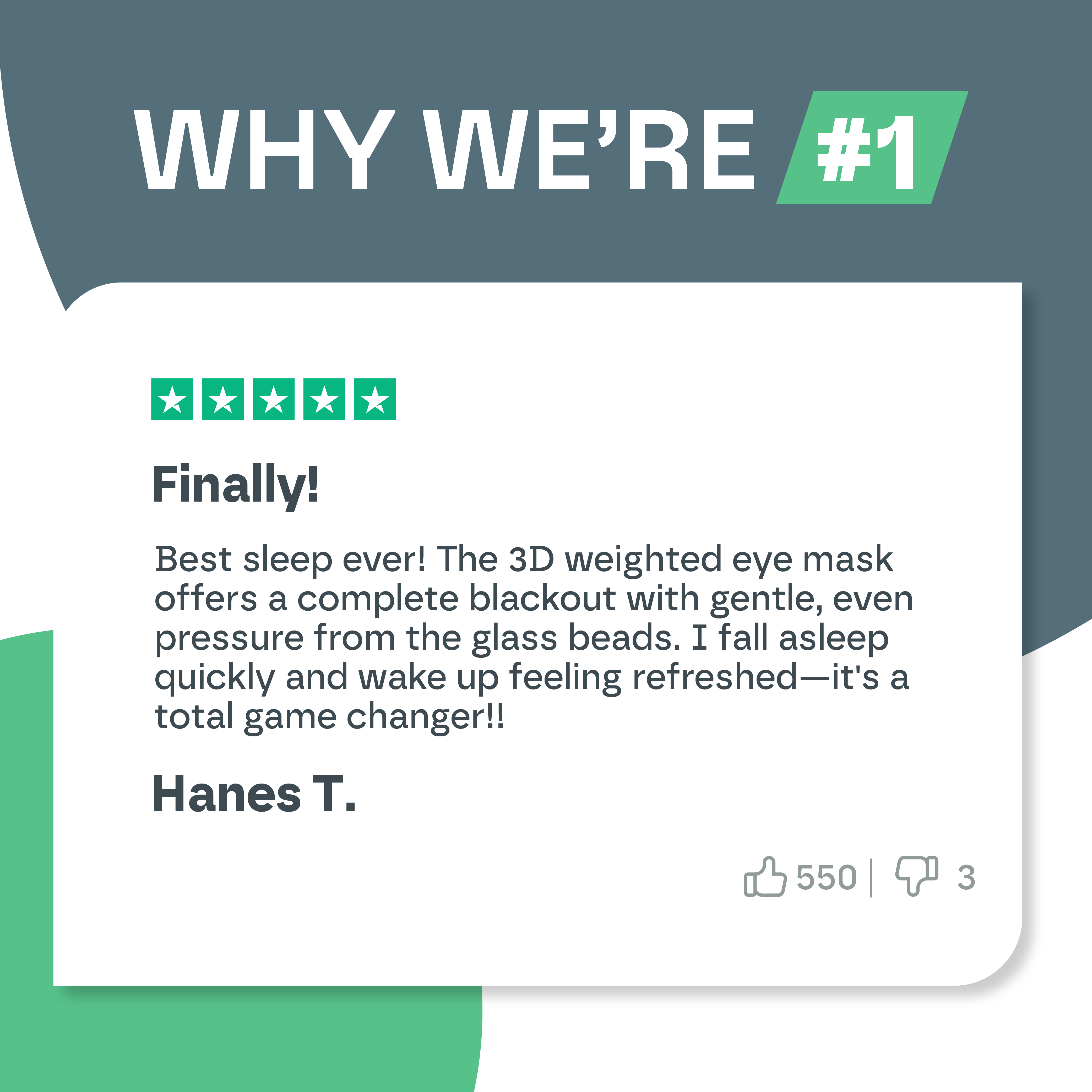 3D Weighted Eye Mask Snooze Therapy