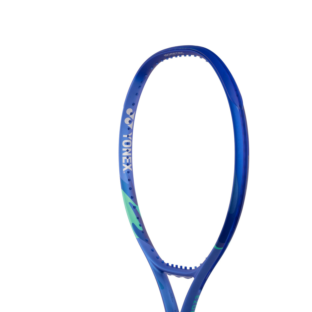 Demo Yonex Ezone 105 2025 275g Strung Tennis Racket, Blast Blue, detail view
