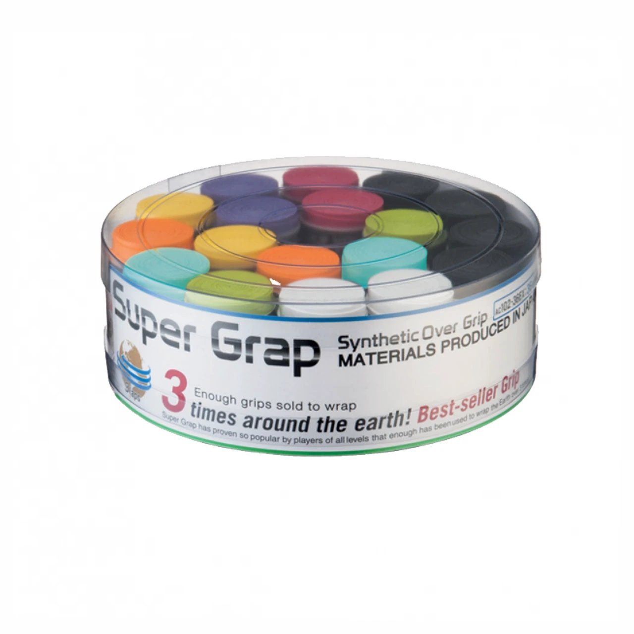 Yonex AC102-36EX Wet Super Grap 36 Pcs - Assorted Assorted 36 Pieces Overgrips Yonex