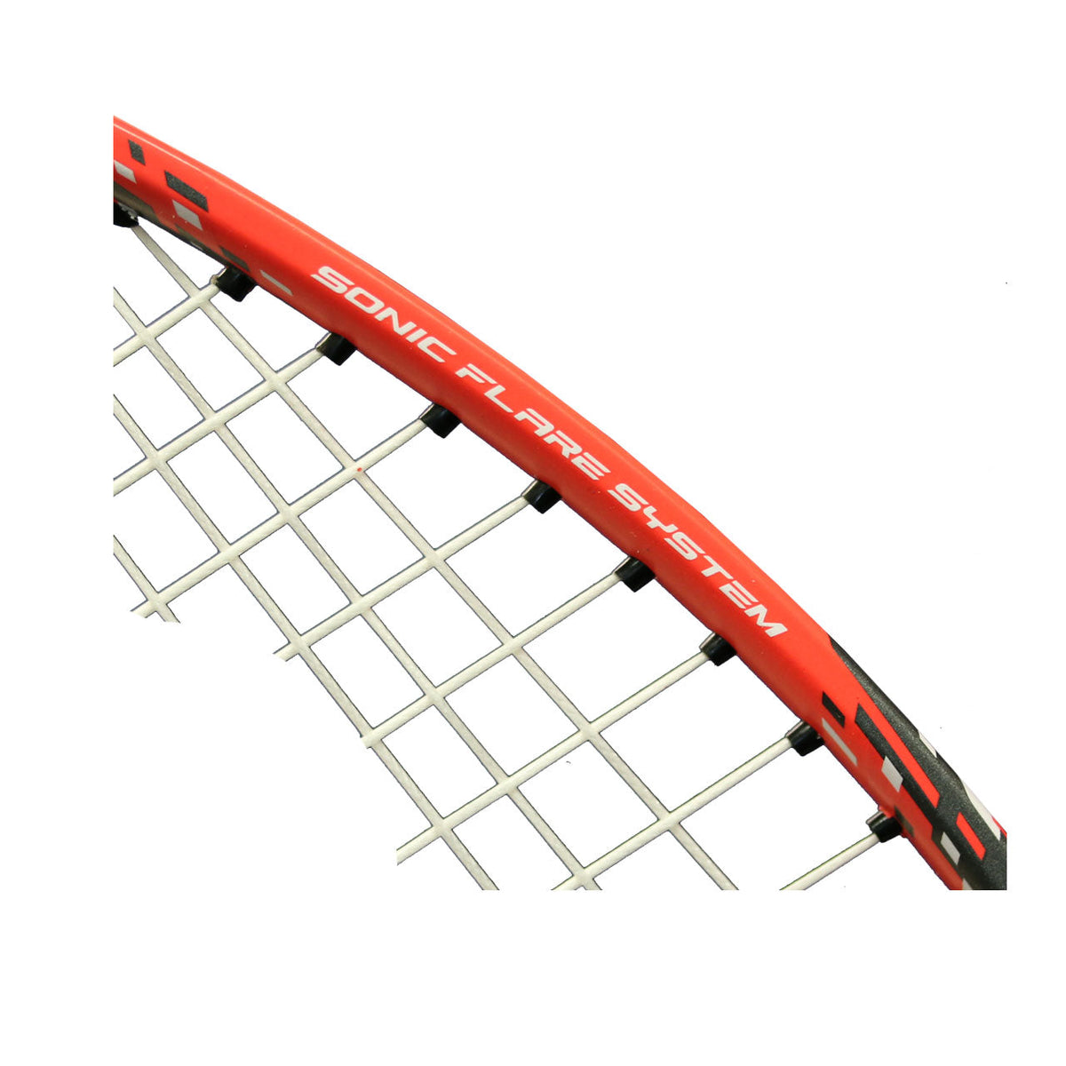 Yonex Nanoflare E13 Badminton Racket, Blue/Red, detail view
