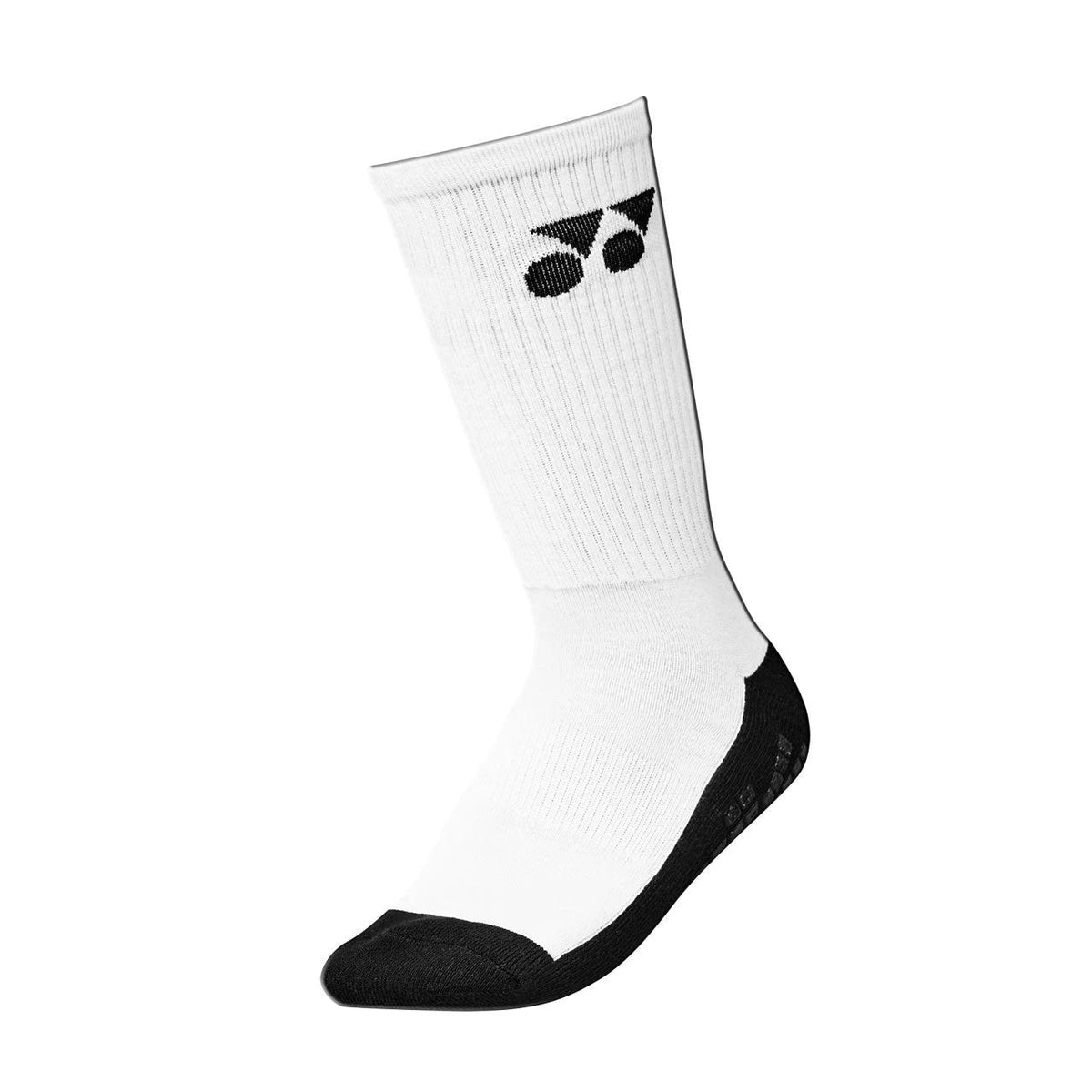 Yonex Crew Grip Socks White, front view