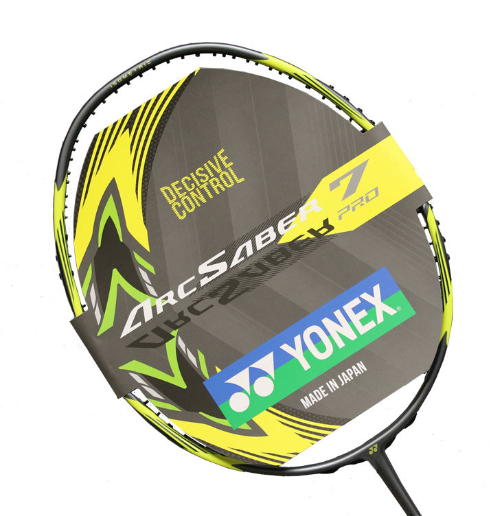 Yonex Arcsaber 7 Pro 4U Badminton Racket Free Restring & Autograph - Gray/Yellow (Unstrung) 4UG5 Grey yellow Badminton Rackets Yonex