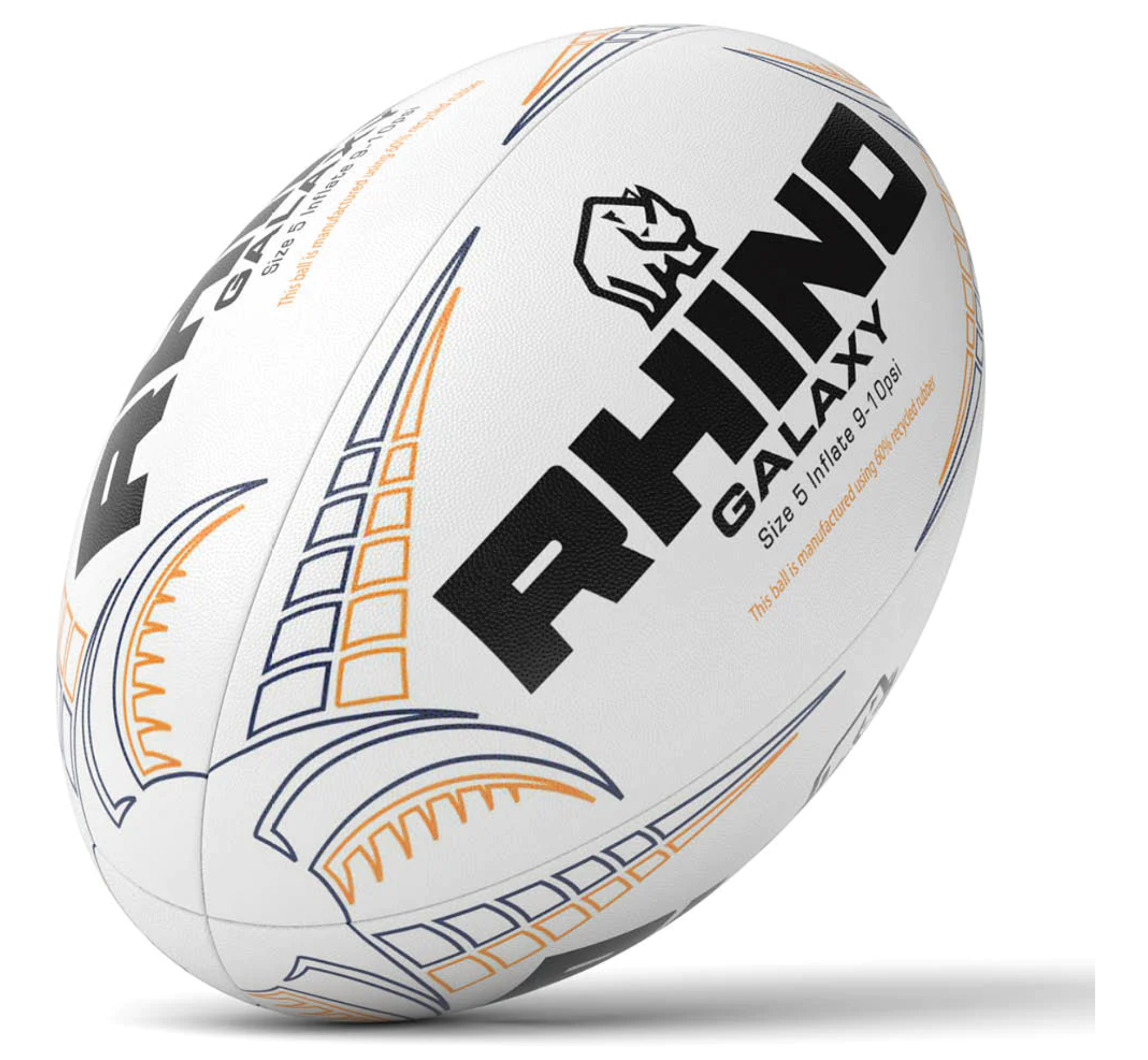 Rhino Galaxy Recycled Rugby Match Ball