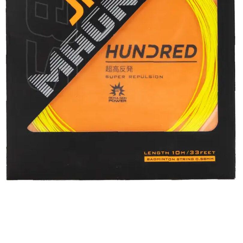 Hundred JP58 Magnite Badminton String Set - Yellow Sorbet Lime 10m Set String (Packs) Hundred