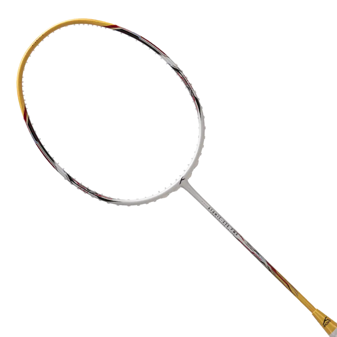 Hundred Atomic X 38 Power 3U Badminton Racket - White/Gold White Gold 3U6 Badminton Rackets Hundred