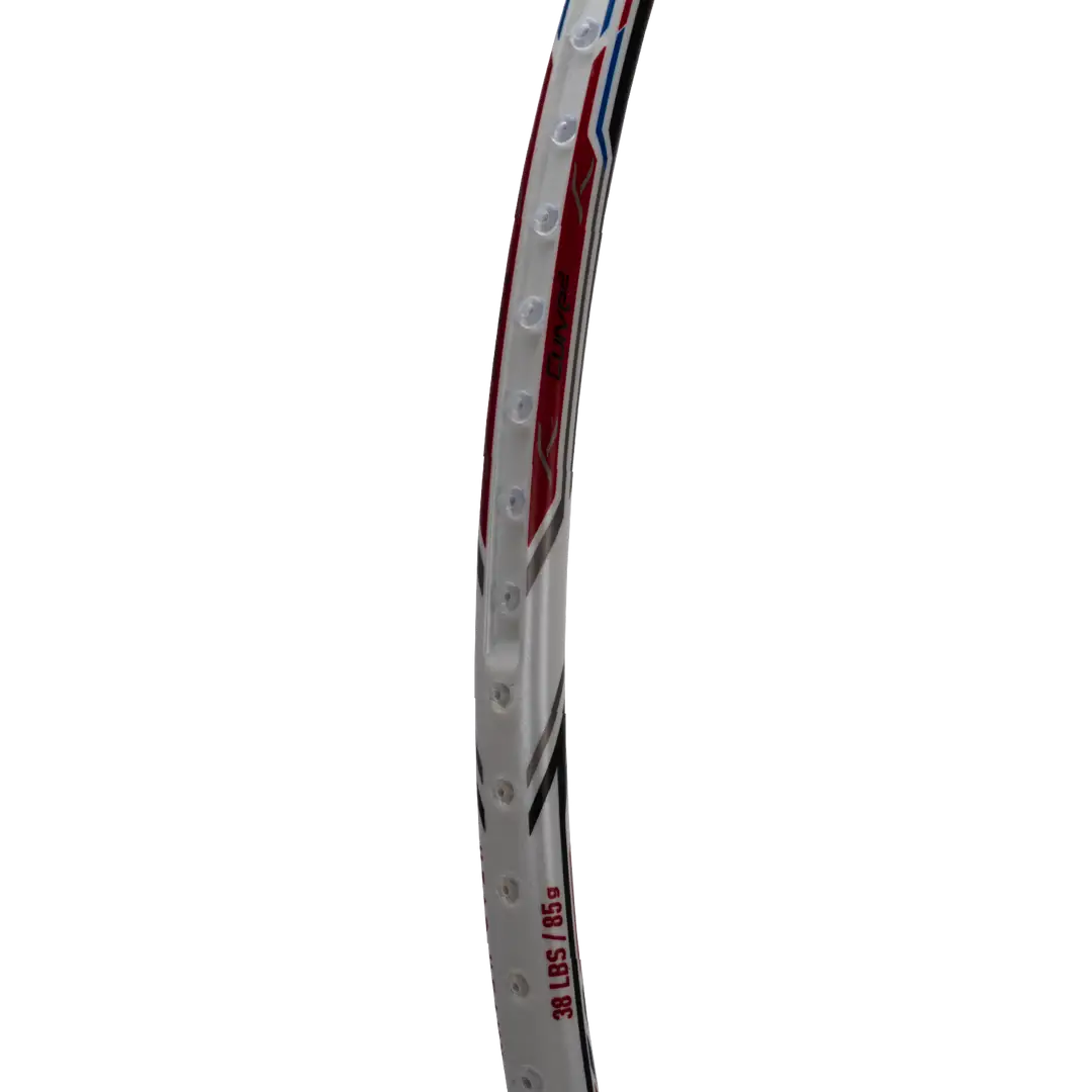 Hundred Atomic X 38 Power 3U Badminton Racket - White/Gold Badminton Rackets Hundred