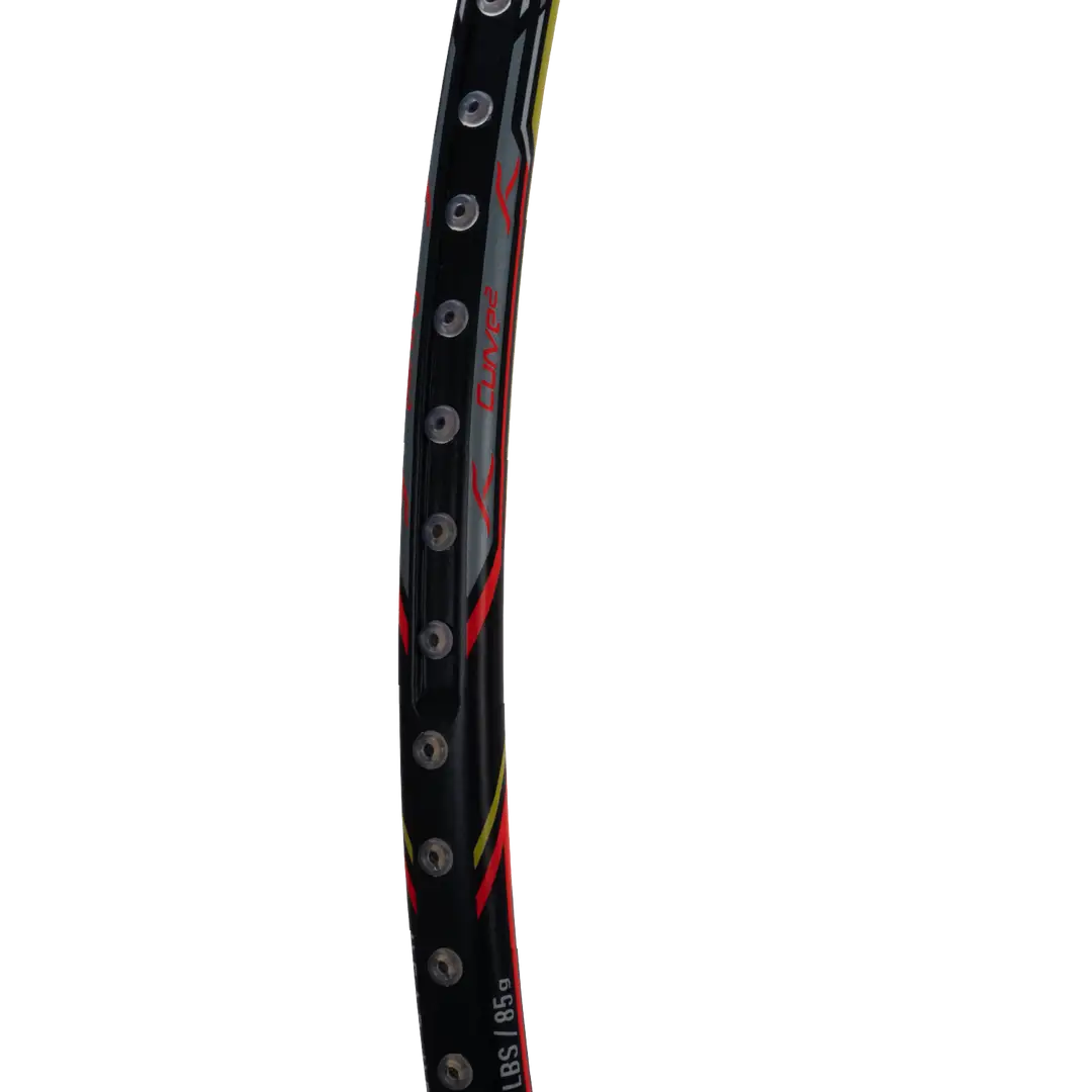 Hundred Atomic X 38 Power 3U Badminton Racket - Charcoal/Red Badminton Rackets Hundred