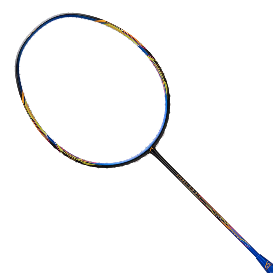Hundred Atomic X 35 Speed 4U Badminton Racket - Black/Blue Black Blue 4U6 Badminton Rackets Hundred