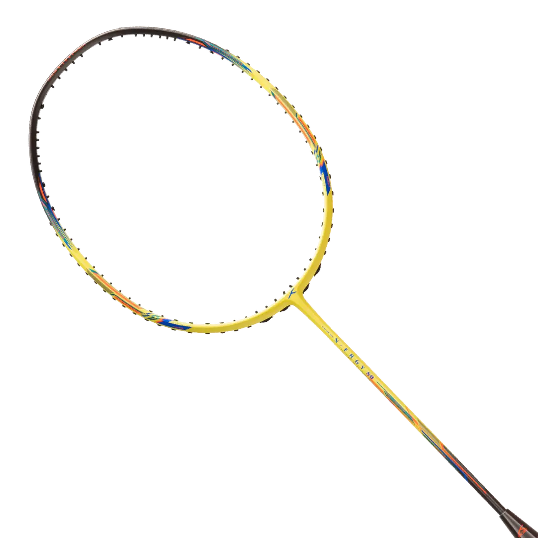 Hundred N-Ergy 80 4U Badminton Racket - Lime/Dark Grey Lime Dark Grey 4U6 Badminton Rackets Hundred