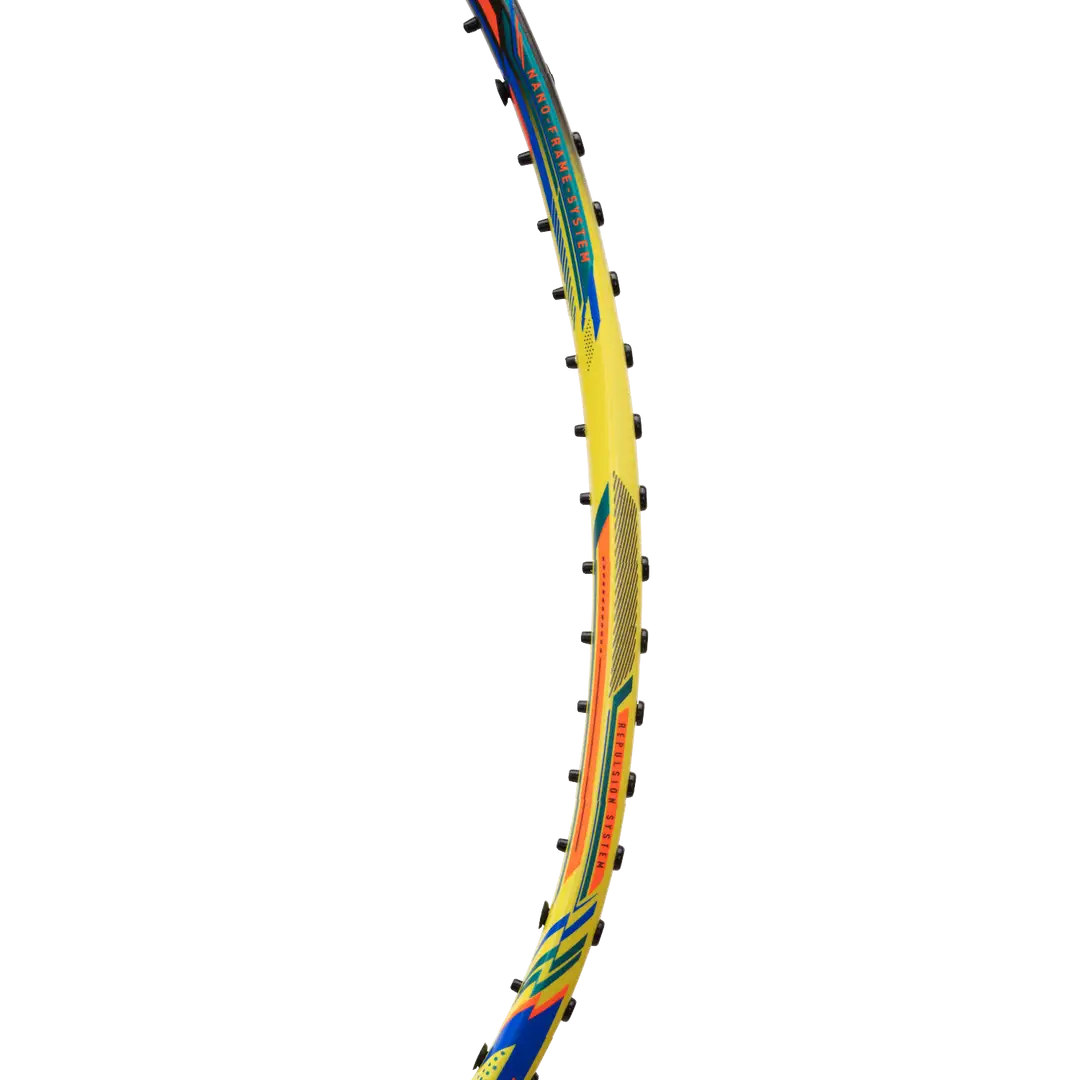 Hundred N-Ergy 80 4U Badminton Racket - Lime/Dark Grey Badminton Rackets Hundred