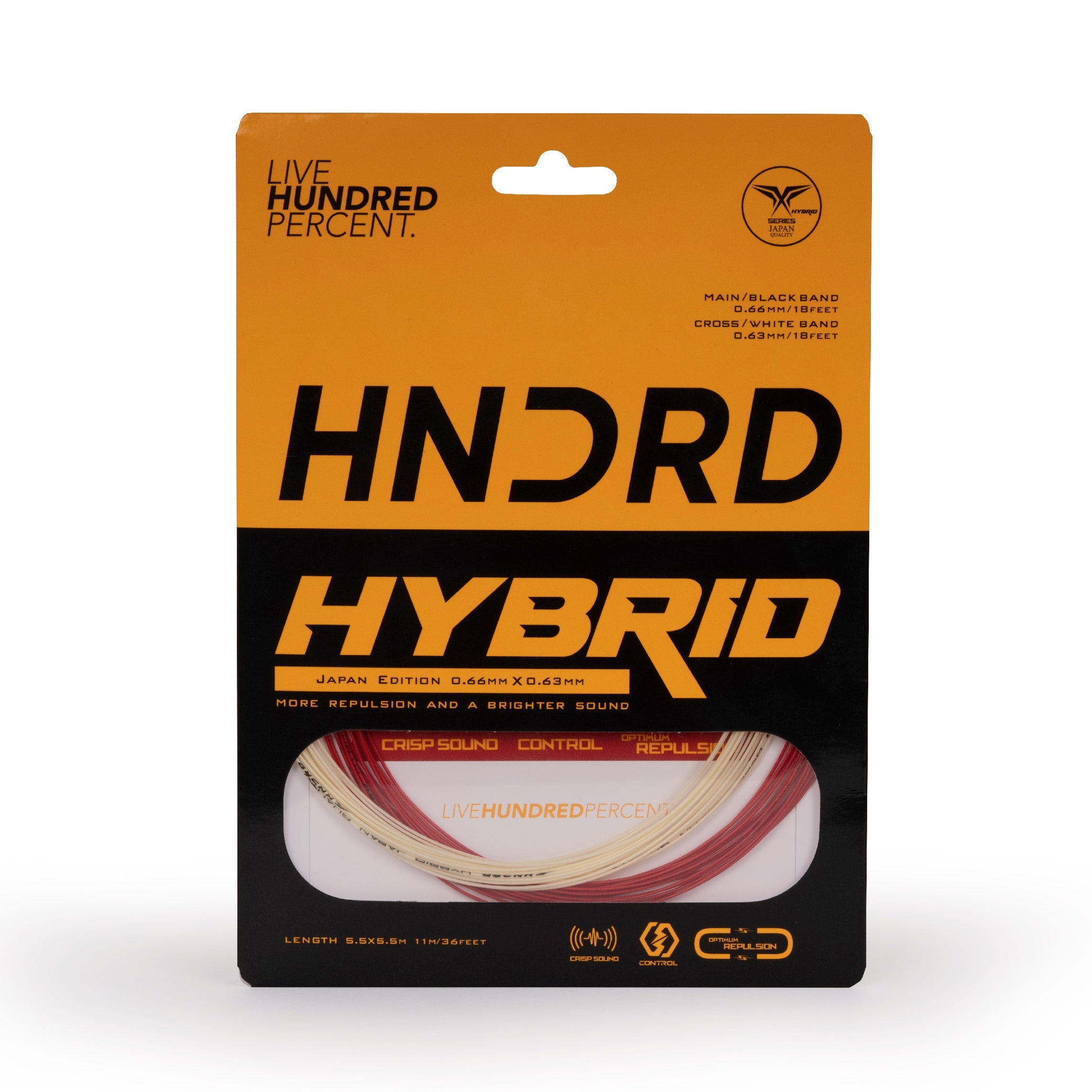 Hundred Hybrid Badminton String HBAA-2M039-1 String (Packs) Hundred