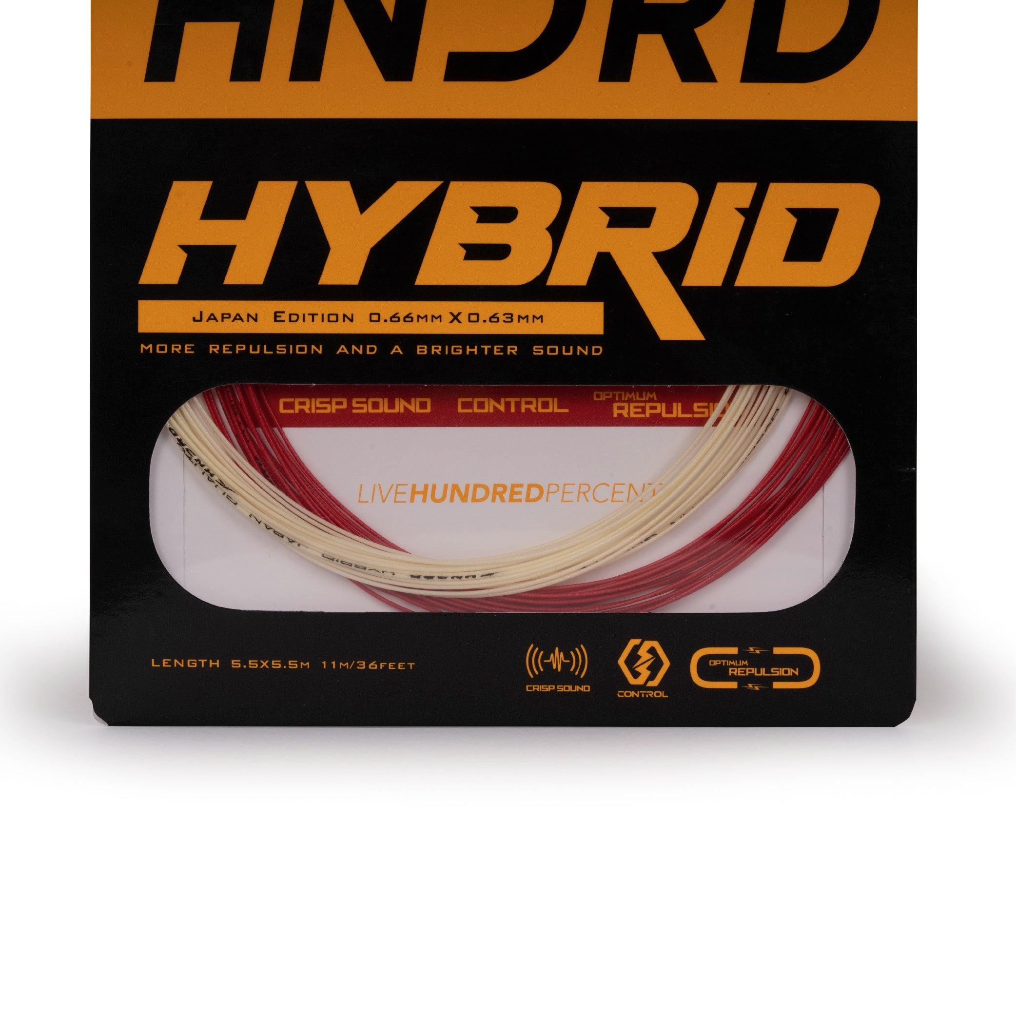 Hundred Hybrid Badminton String HBAA-2M039-1 String (Packs) Hundred