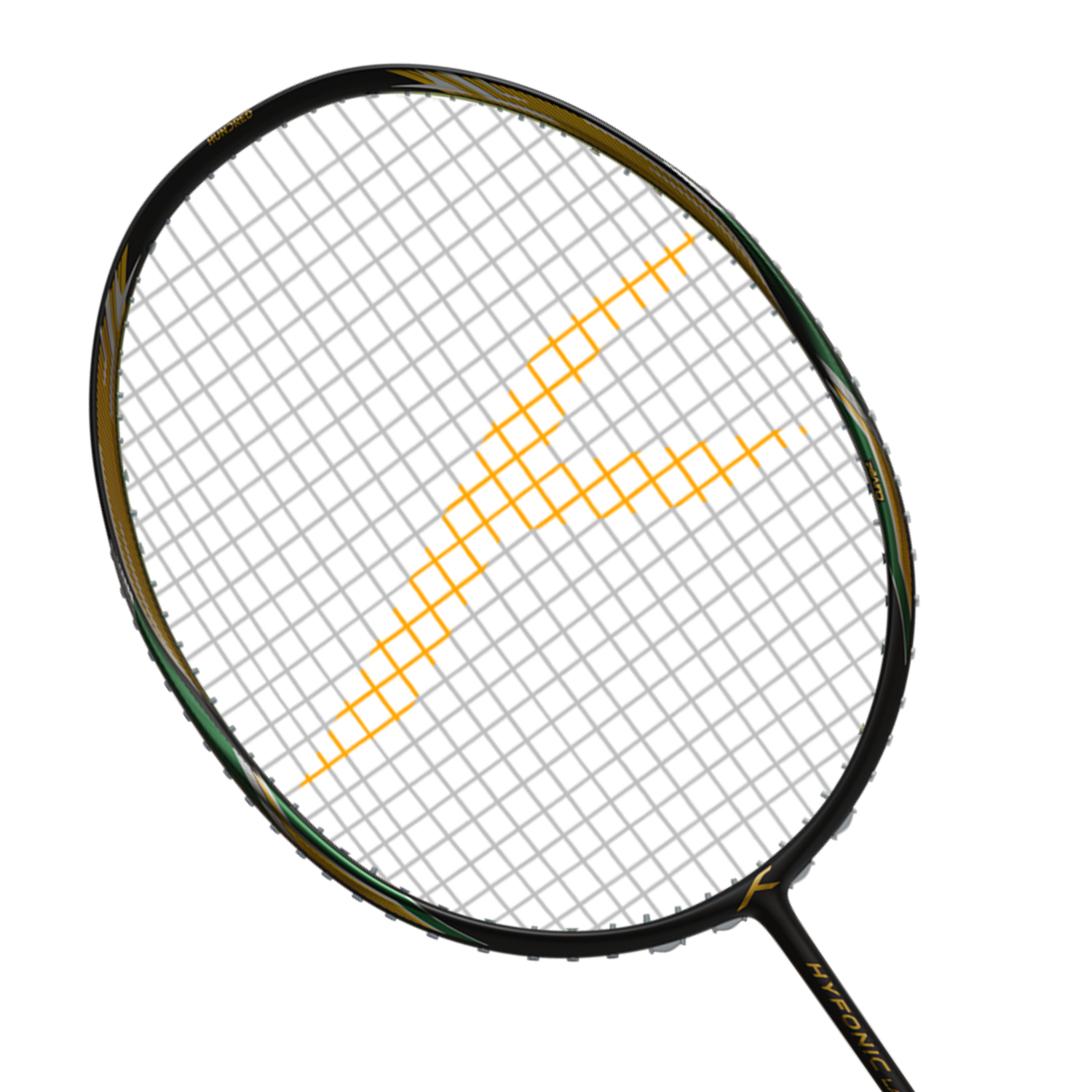 Hundred Hyfonic Lazer (5U) Strung - Black/Green Badminton Rackets Hundred