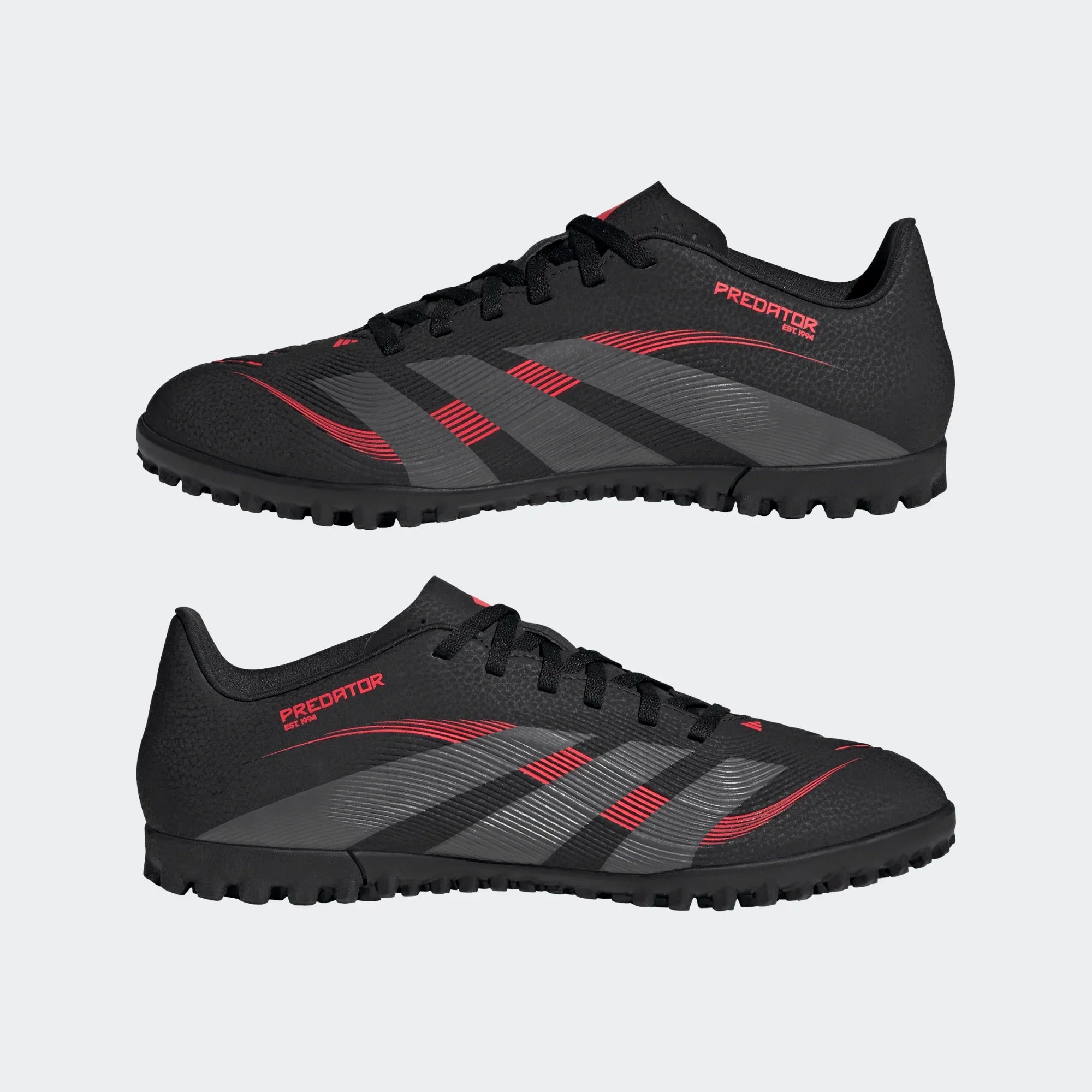 Adidas Predator Club TF Football Shoe Unisex - Black/Grey shoes Adidas