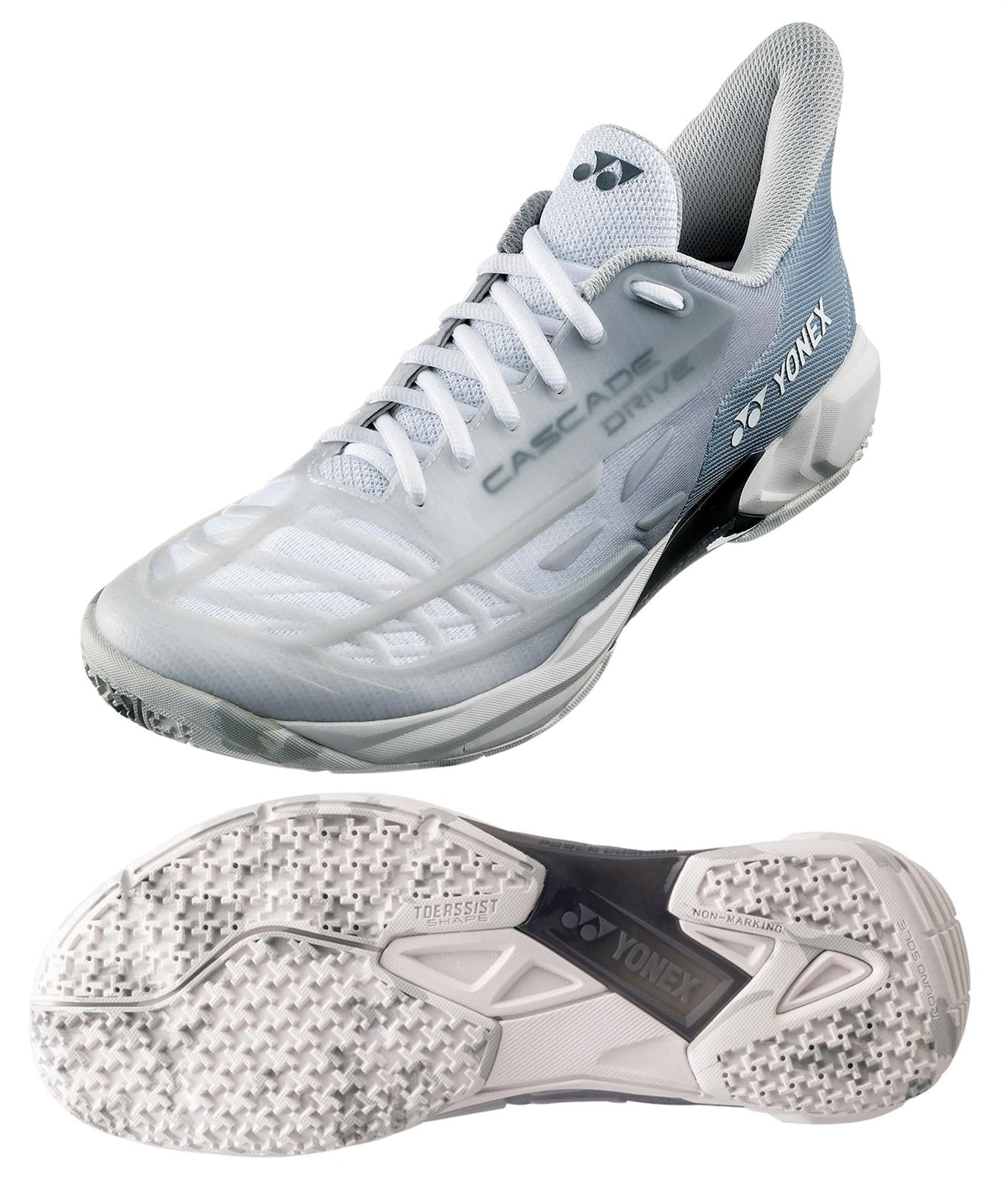 Yonex Power Cushion Cascade Drive 2 Badminton Shoes Unisex - Matte White Badminton Shoes Yonex