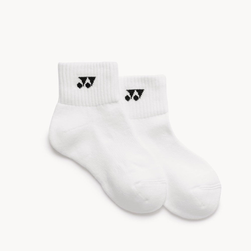 Yonex 19254JEX Sport Quarter Socks Junior 3Pack - White White One Size Clothing Yonex
