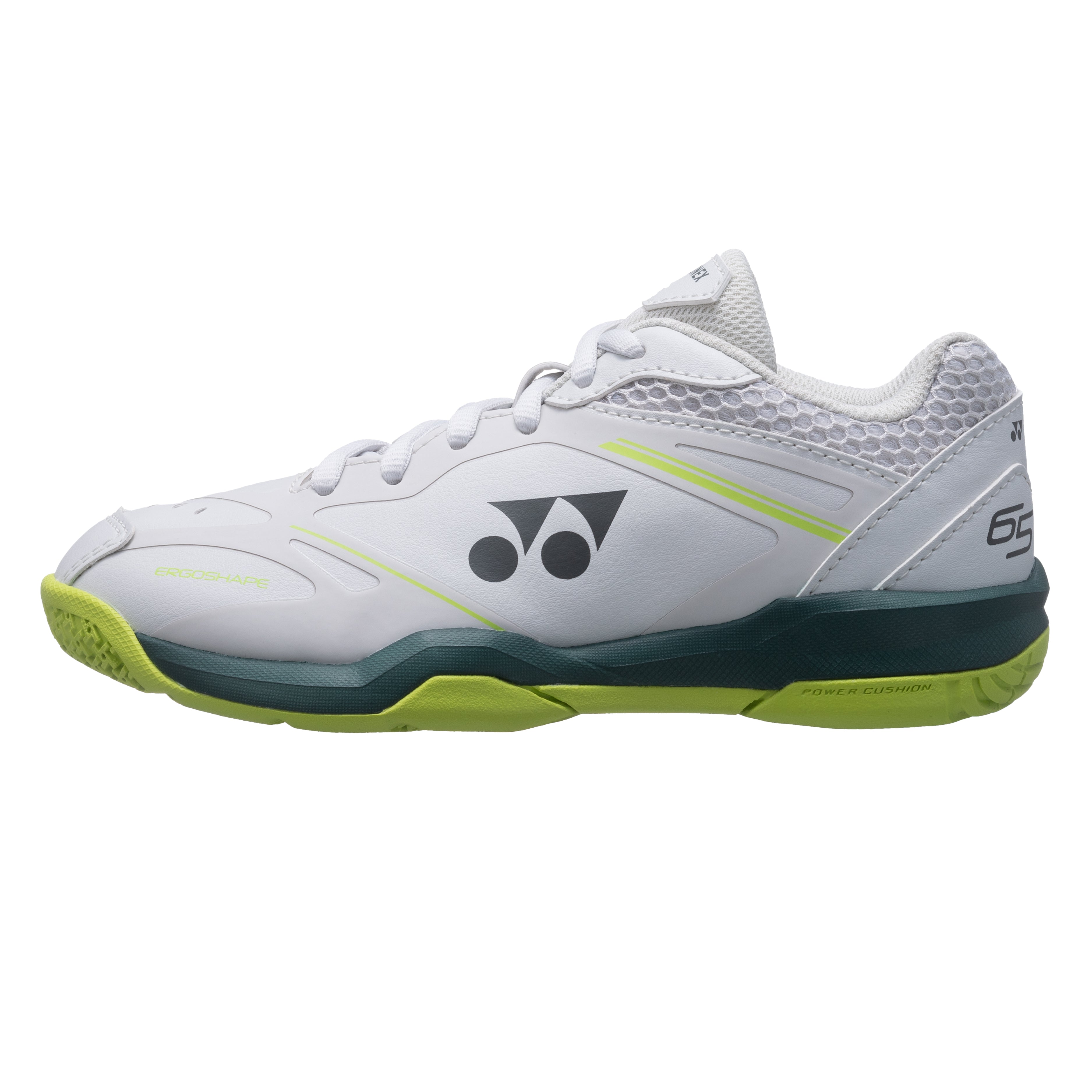 Yonex Power Cushion 65JR Badminton Shoes Junior - White/Lime - VA - Viktor Axelsen Collection - SHBVAJR