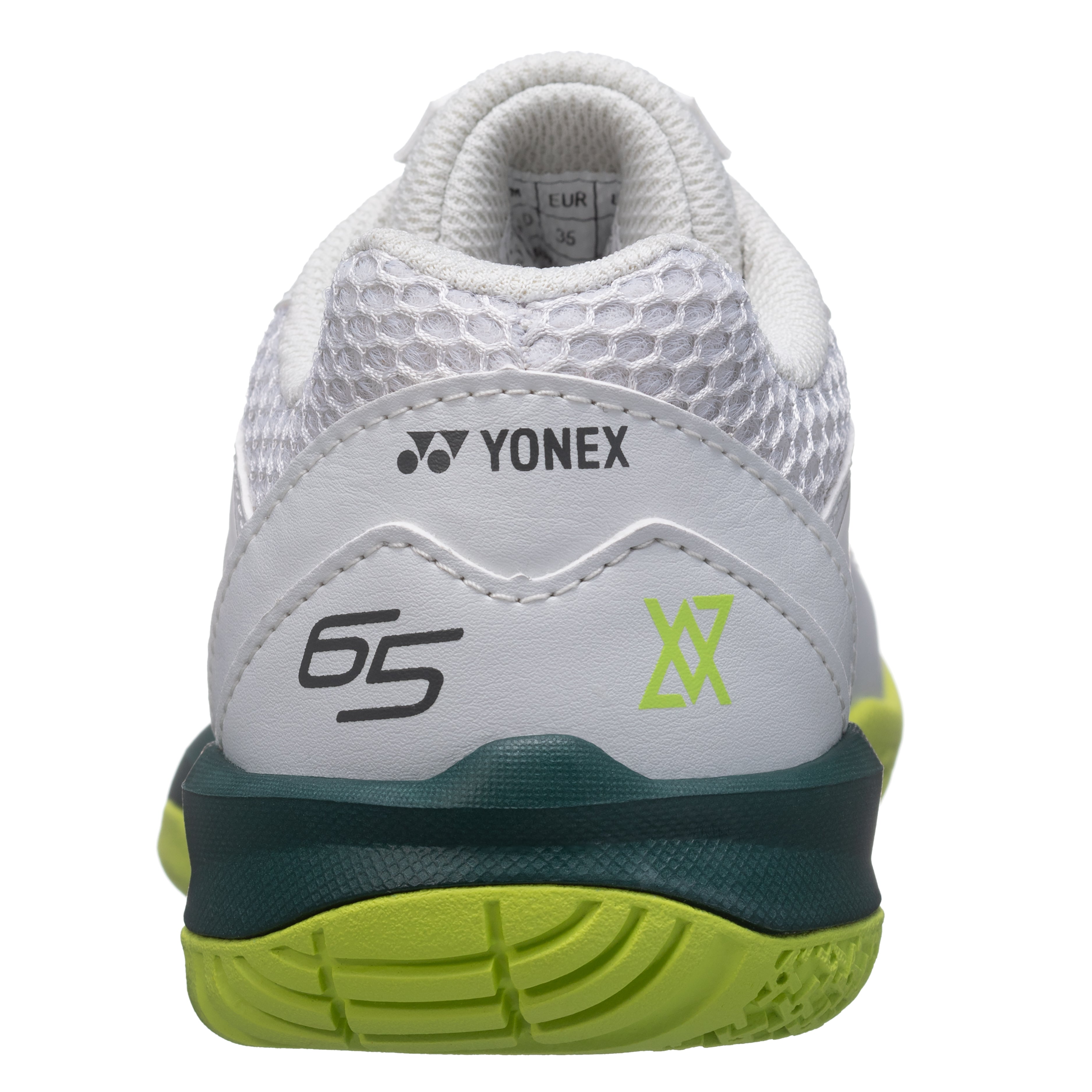 Yonex Power Cushion 65JR Badminton Shoes Junior - White/Lime - VA - Viktor Axelsen Collection - SHBVAJR