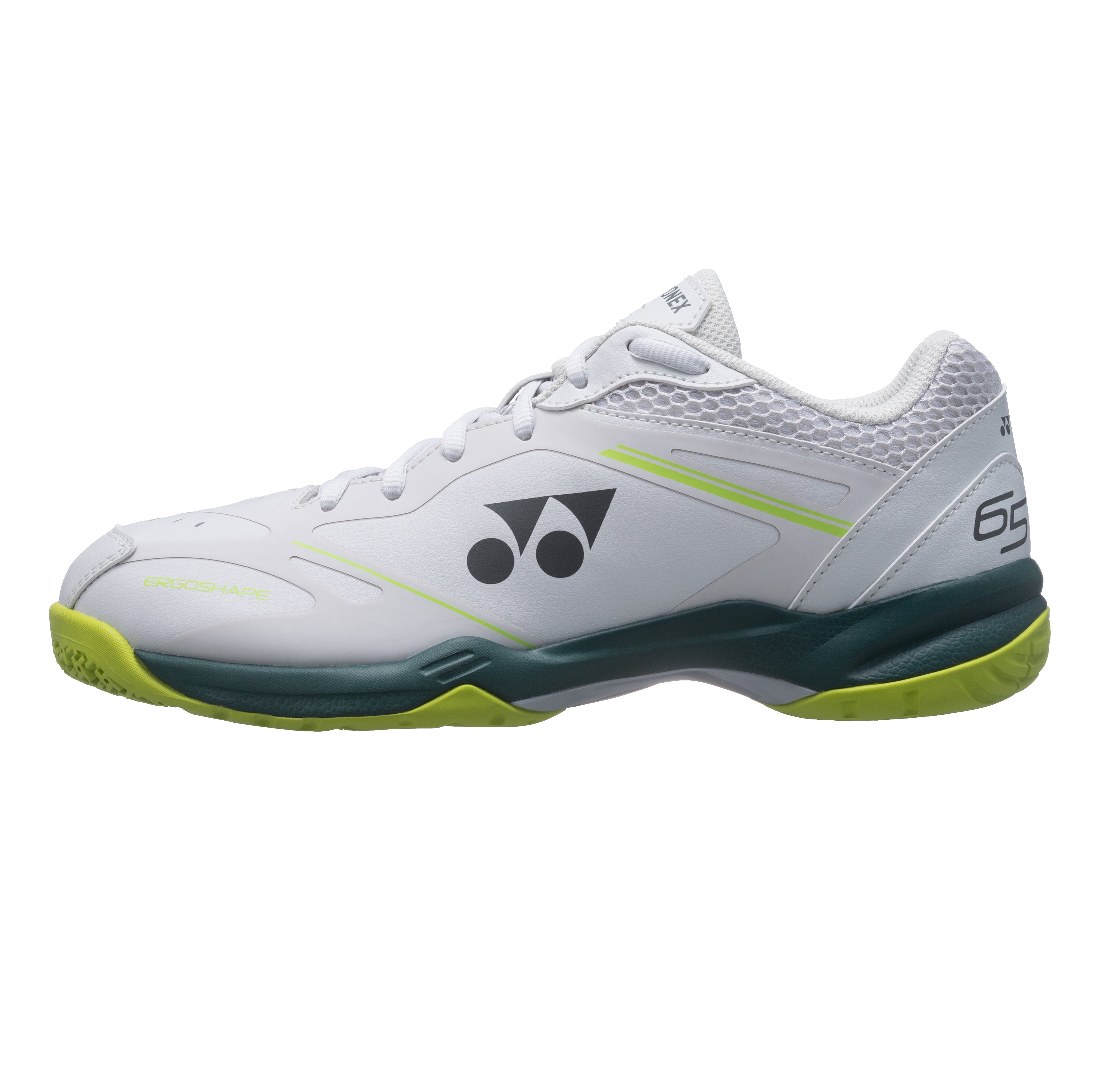Yonex Power Cushion 65X4 VA Unisex Badminton Shoes - White/Lime - VA - Viktor Axelsen Collection - SHBVAX