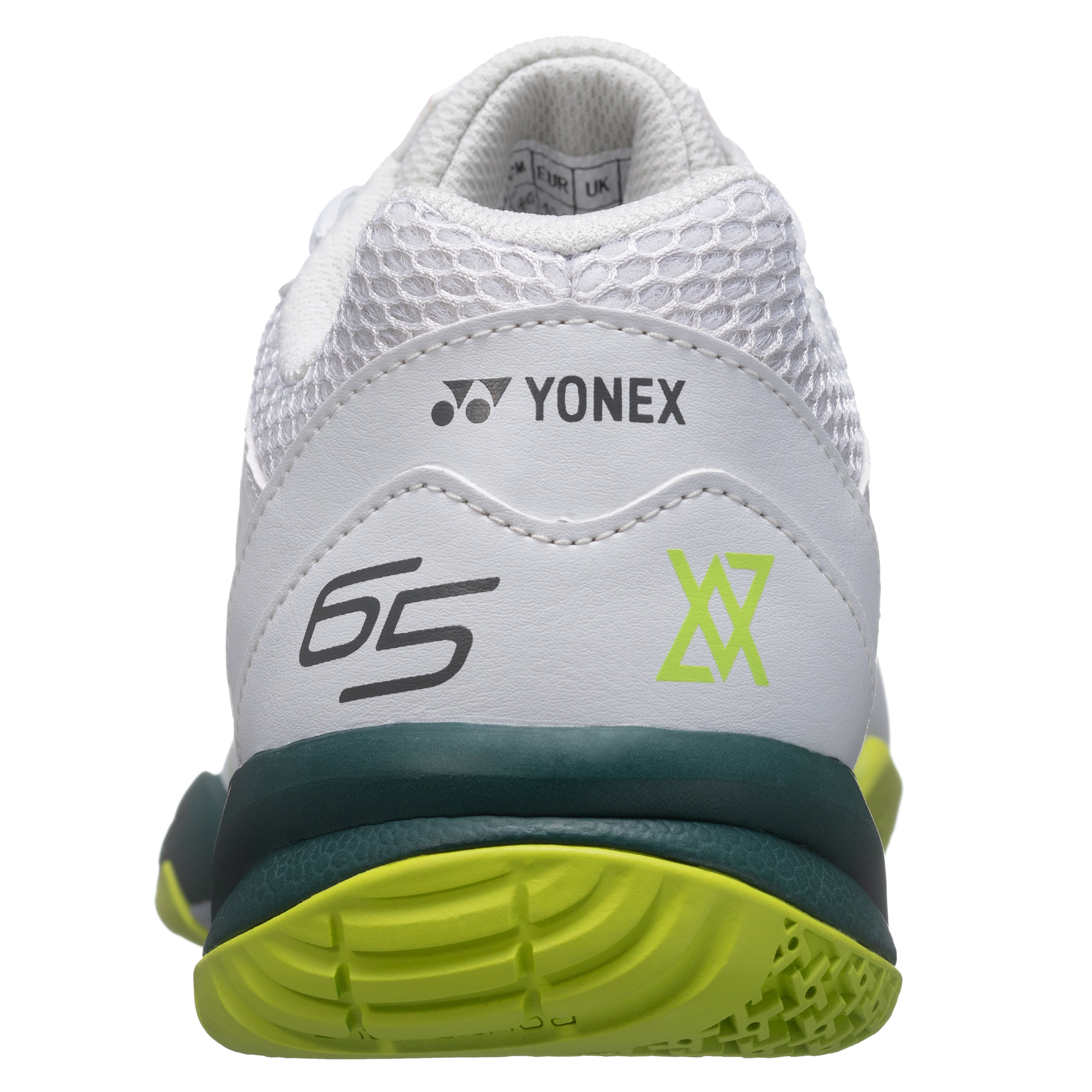 Yonex Power Cushion 65X4 VA Unisex Badminton Shoes - White/Lime - VA - Viktor Axelsen Collection - SHBVAX