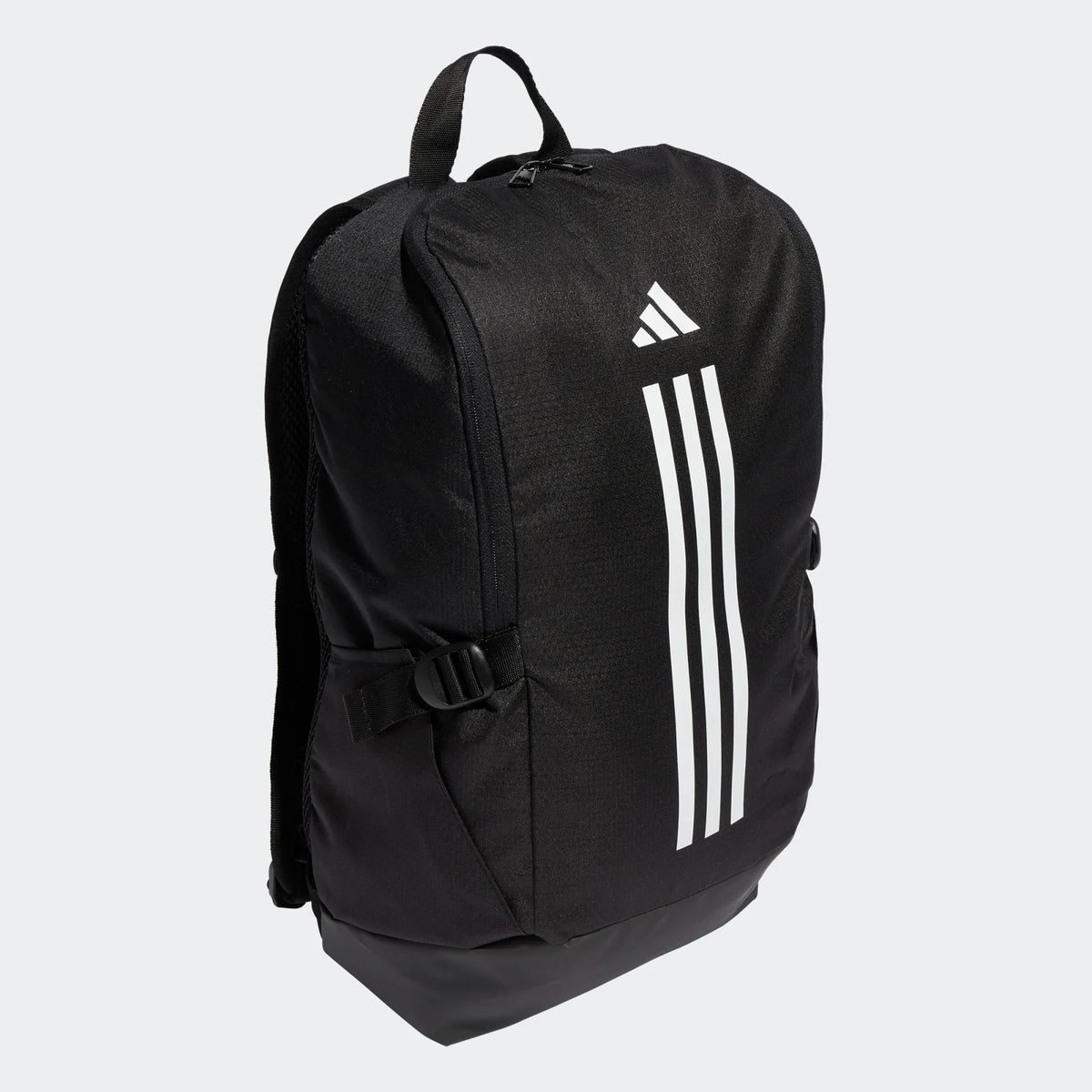 Adidas Essentials 3 Stripes Backpack, Black/White, back view