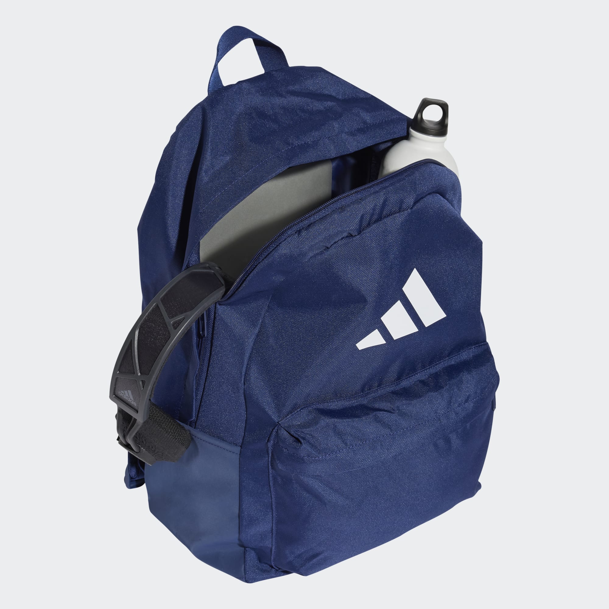 Adidas Classic 3 Bars Backpack - Blue/White Luggage Adidas