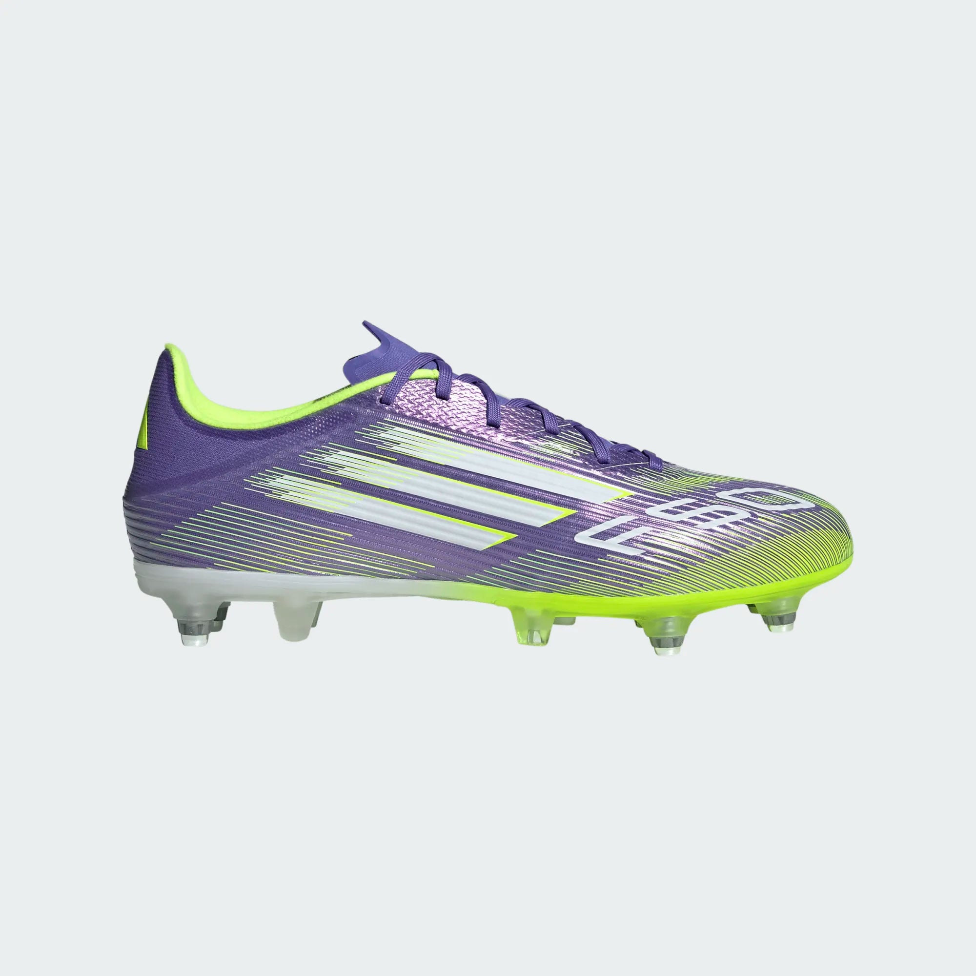 Adidas F50 League SG Football Boots Unisex - Purple/Lemon Purple Rush Ftw White Lucid Lemon shoes Adidas
