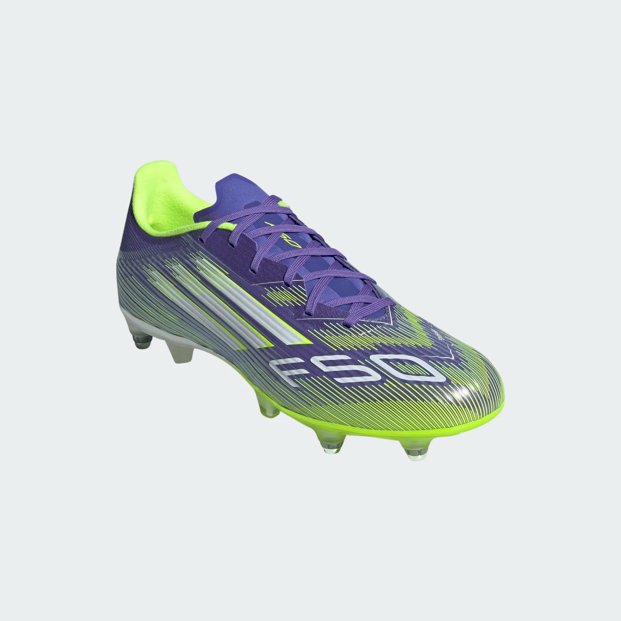 Adidas F50 League SG Football Boots Unisex - Purple/Lemon shoes Adidas