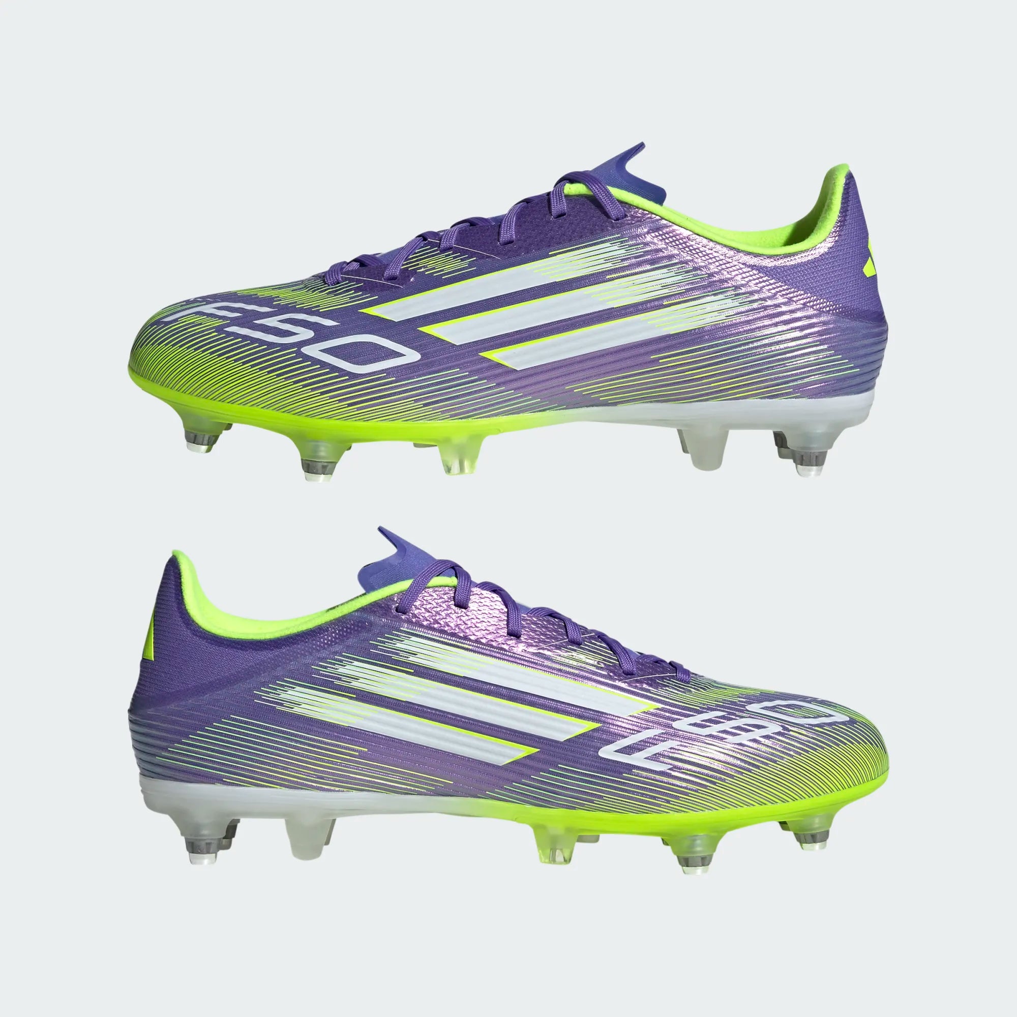 Adidas F50 League SG Football Boots Unisex - Purple/Lemon shoes Adidas