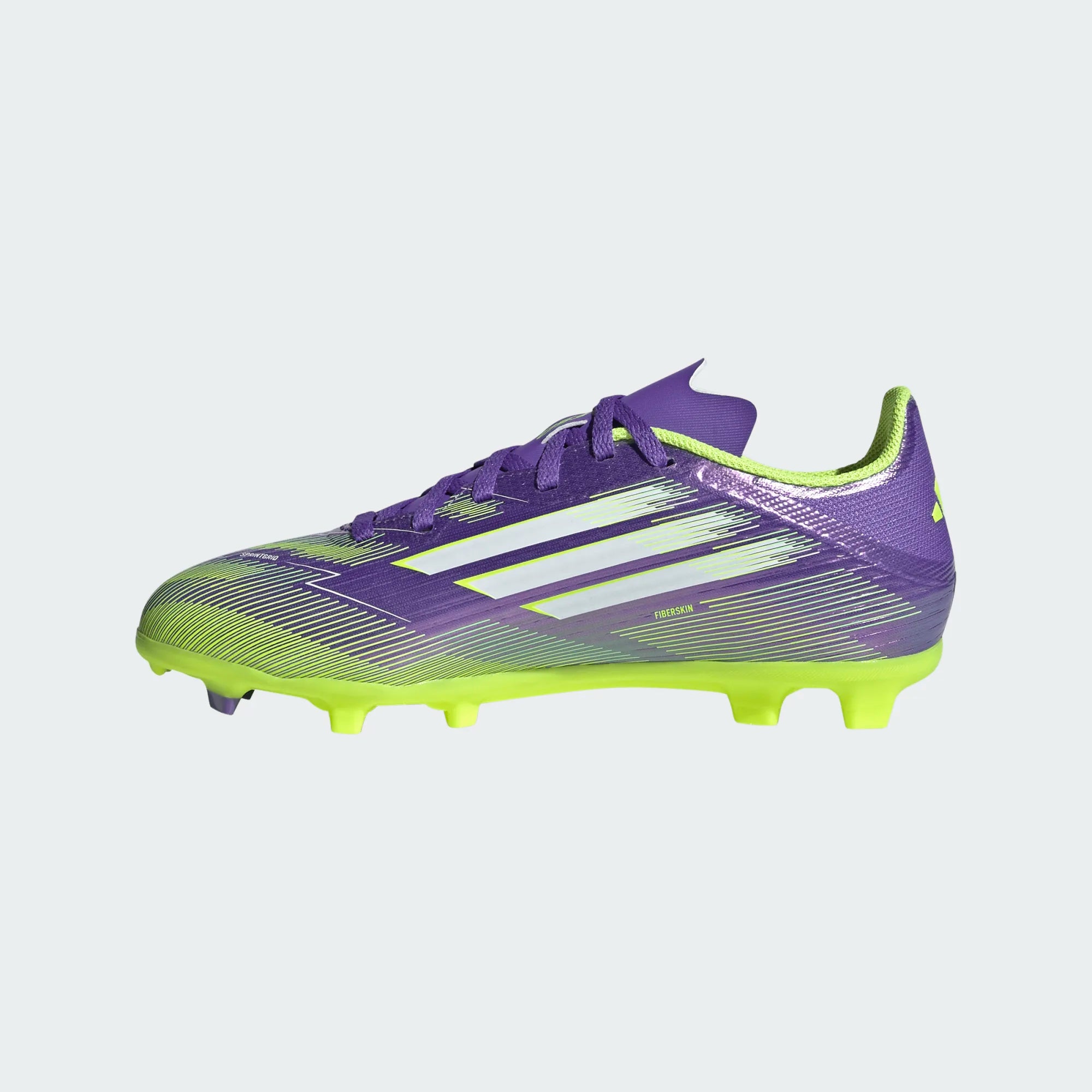 Adidas F50 League FG/MG Shoes Junior - Purple/White/Lemon Purple Rush Ftw White Lucid Lemon shoes Adidas