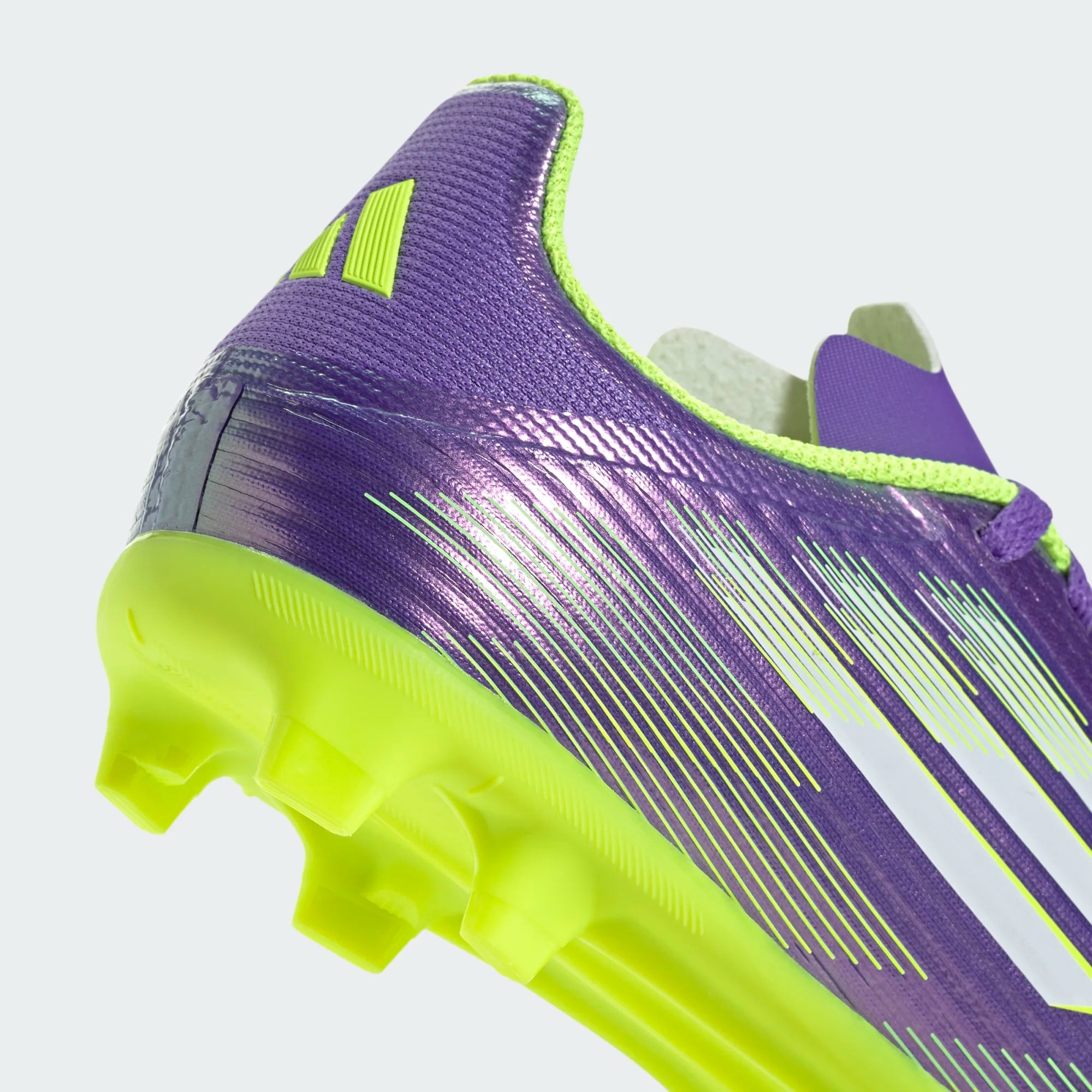 Adidas F50 League FG/MG Shoes Junior - Purple/White/Lemon shoes Adidas